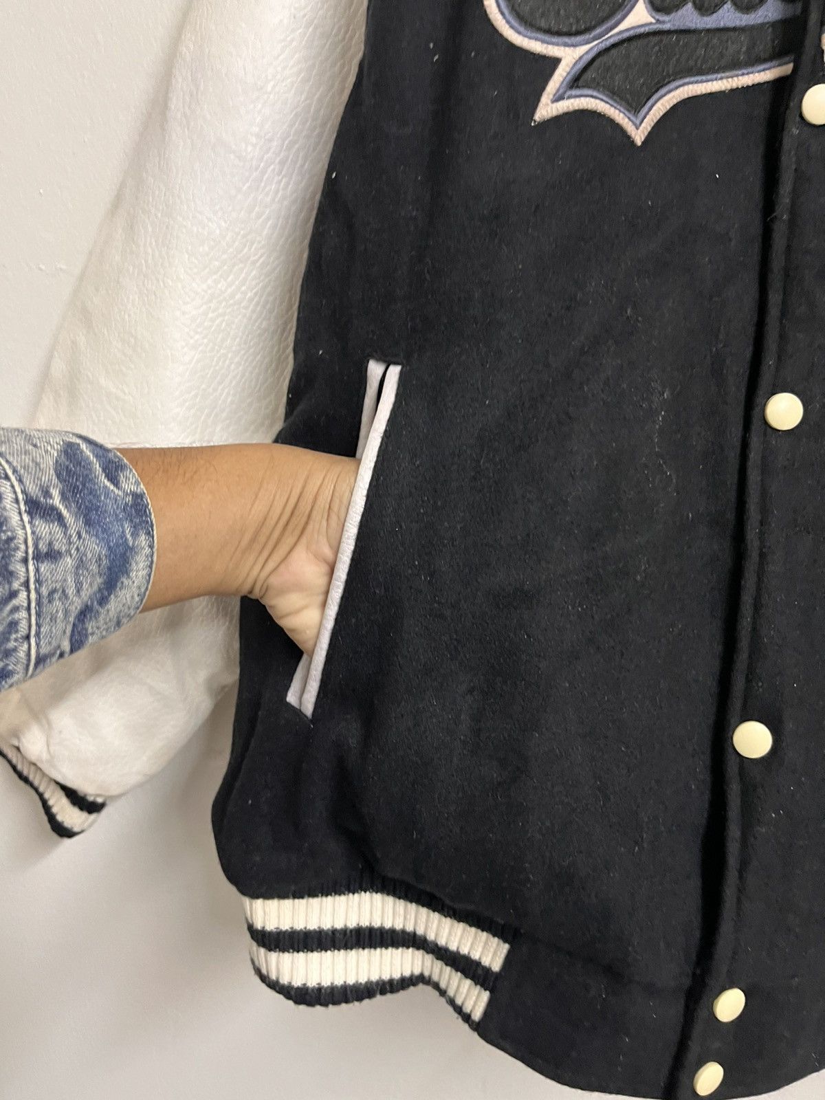Swagger 💥Y2K SWAGGER Japan Distressed Varsity Jackets Leather Size US XL / EU 56 / 4 - 12 Thumbnail