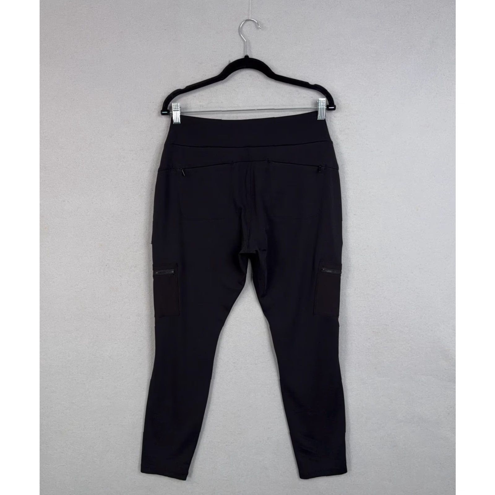Athleta Athleta Leggings Womens 12 Black Ankle Cargo Pocket Zip Hiking Yoga Running Pant Size 34" / US 12 / IT 48 - 4 Thumbnail