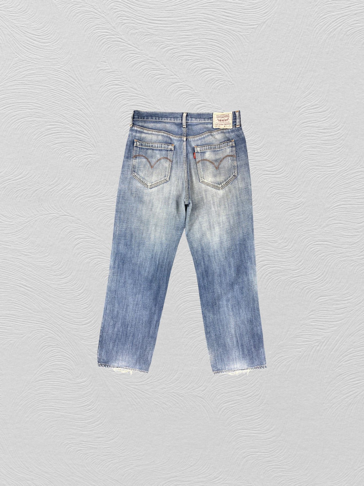 Levi's Ripped Distressed Blue Vintage Levi's 552 33x28 Denim JN2151 Size US 33 - 2 Thumbnail