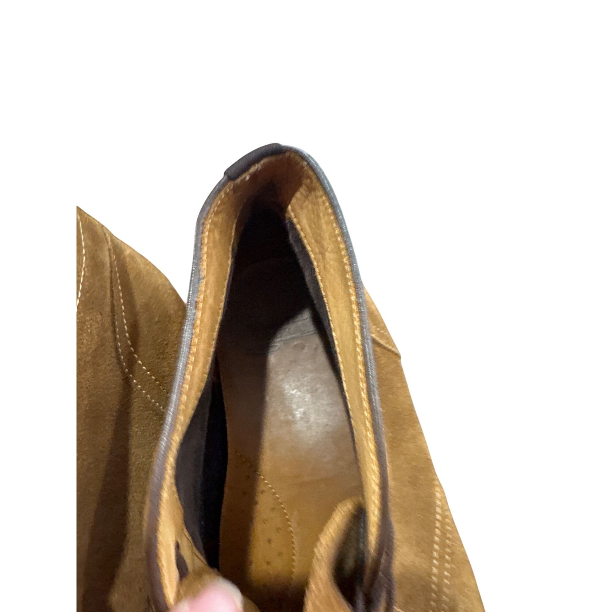 Designer Warfield Grand Mens Brown Leather Suede Ankle Chukka Boots S Size US 10.5 / EU 43-44 - 15 Thumbnail
