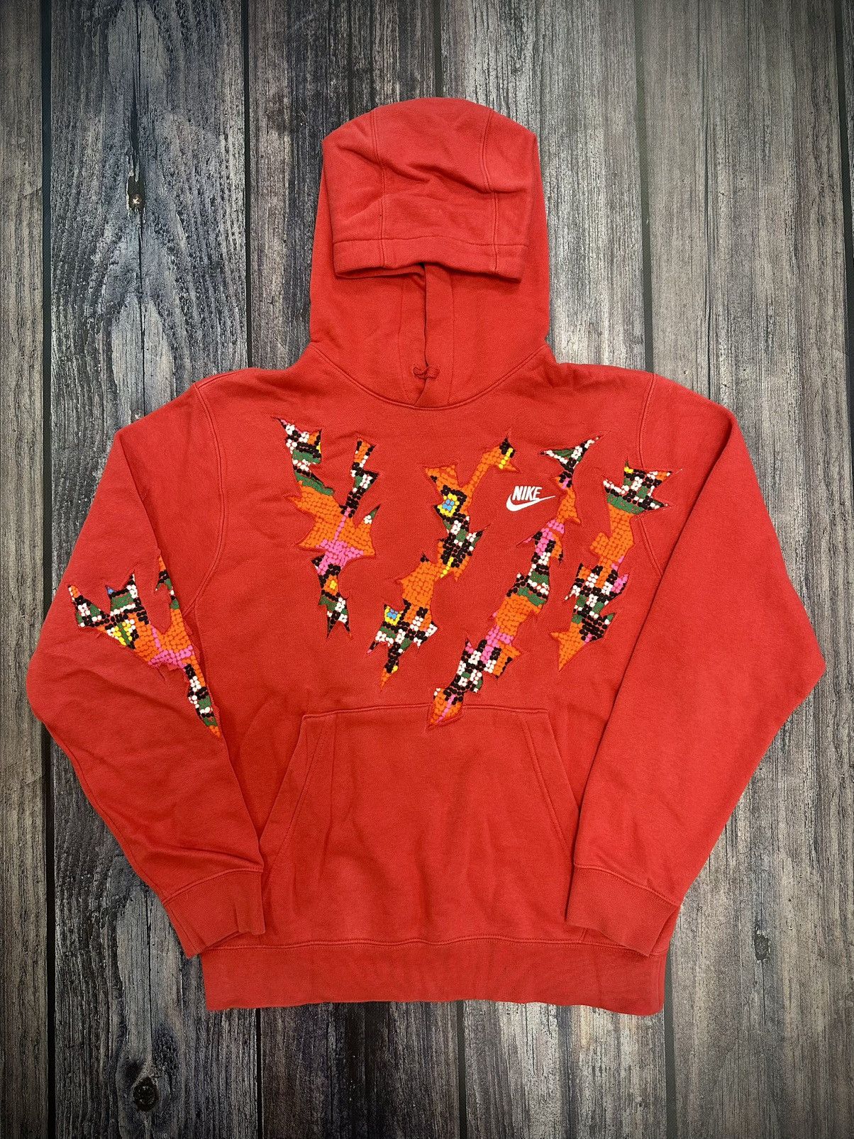 Nike Nike Custom Hoodie Vintage 90s Y2K Reworked Size US S / EU 44-46 / 1 - 1 Thumbnail