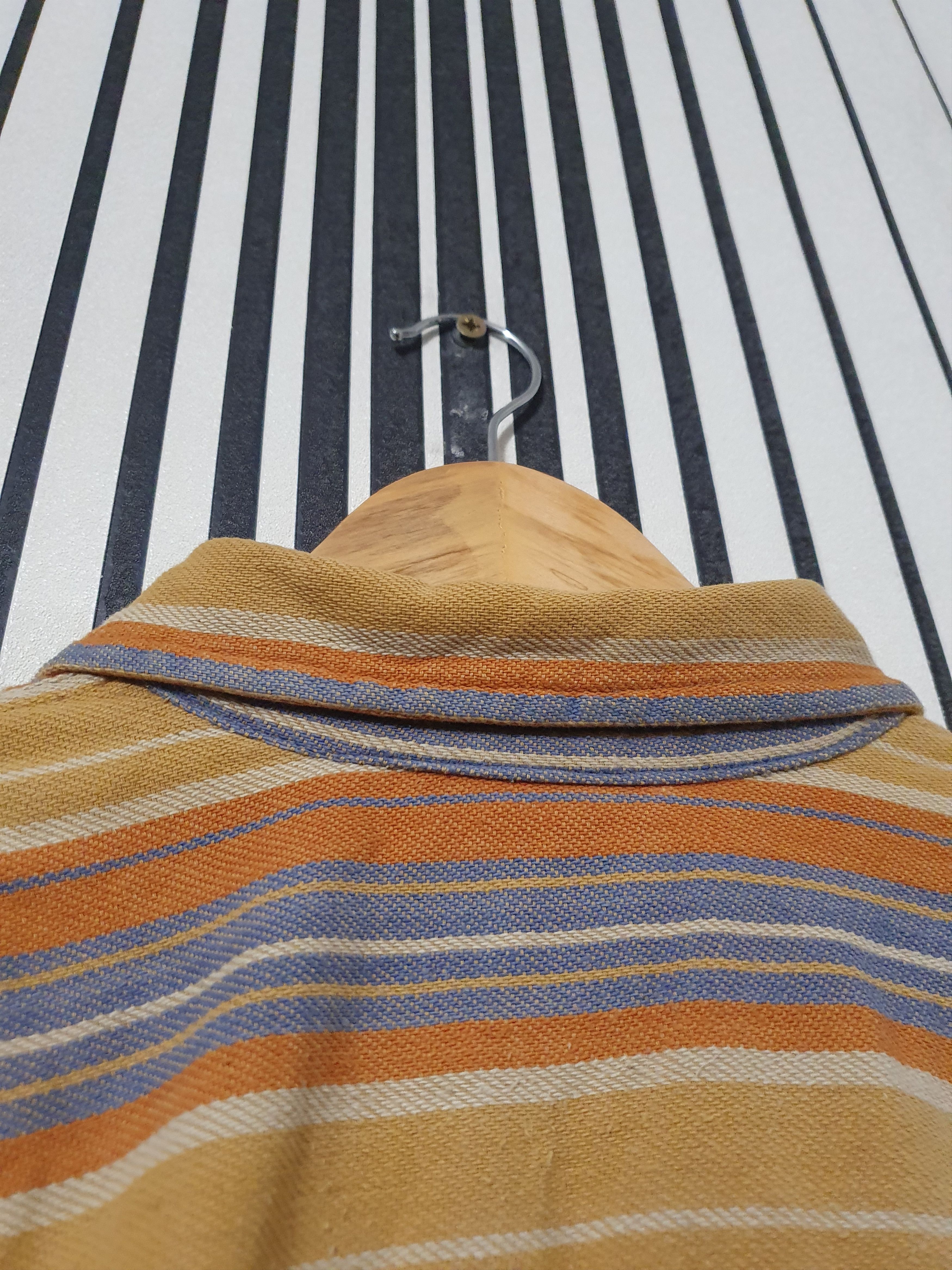 Levi's × Vintage 80's Levis Vintage Striped ZIP Double Pocket Sweatshirt Size US L / EU 52-54 / 3 - 13 Thumbnail