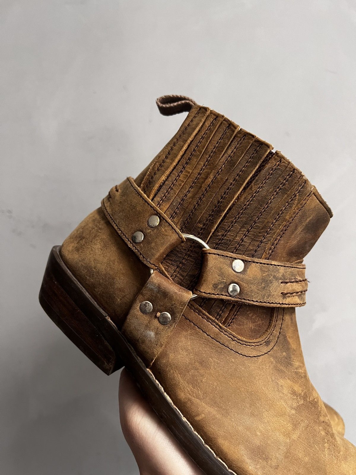 Western Rise Western style ankle moto style harley davidson boots Size US 9 / EU 42 - 4 Thumbnail