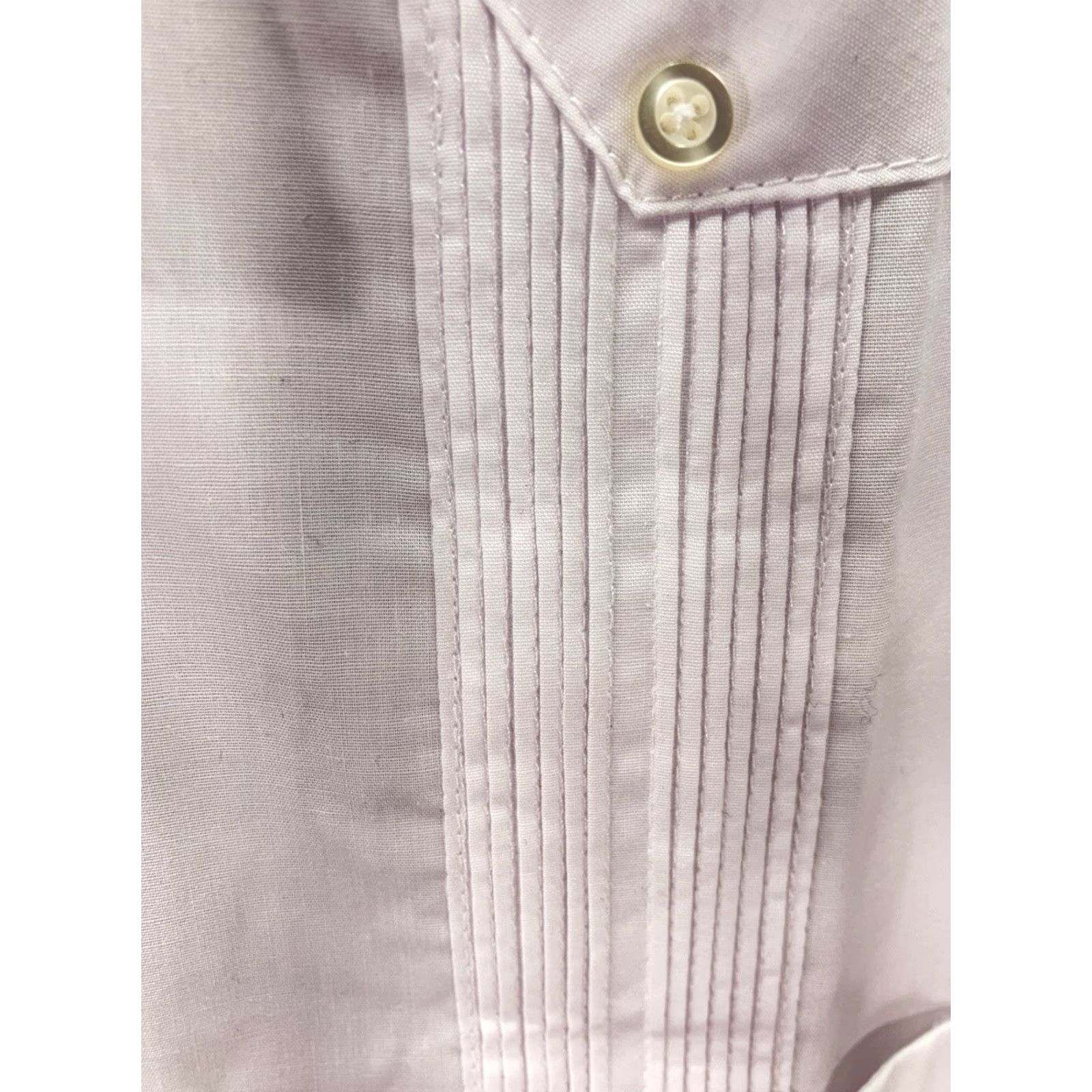 Vintage J Edwards Guayabera Cabana Wedding Shirt Men Small White Button Short Sleeve Mens Shirts Size US S / EU 44-46 / 1 - 5 Thumbnail