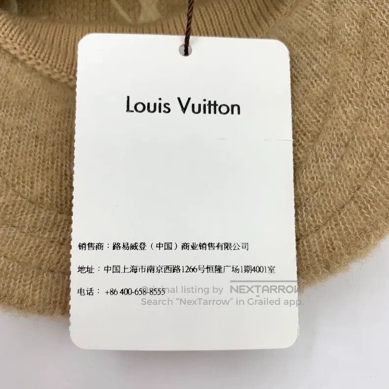 Louis Vuitton Louis Vuitton Brown logo presbyopic embroidered cotton cas Size ONE SIZE - 9 Thumbnail