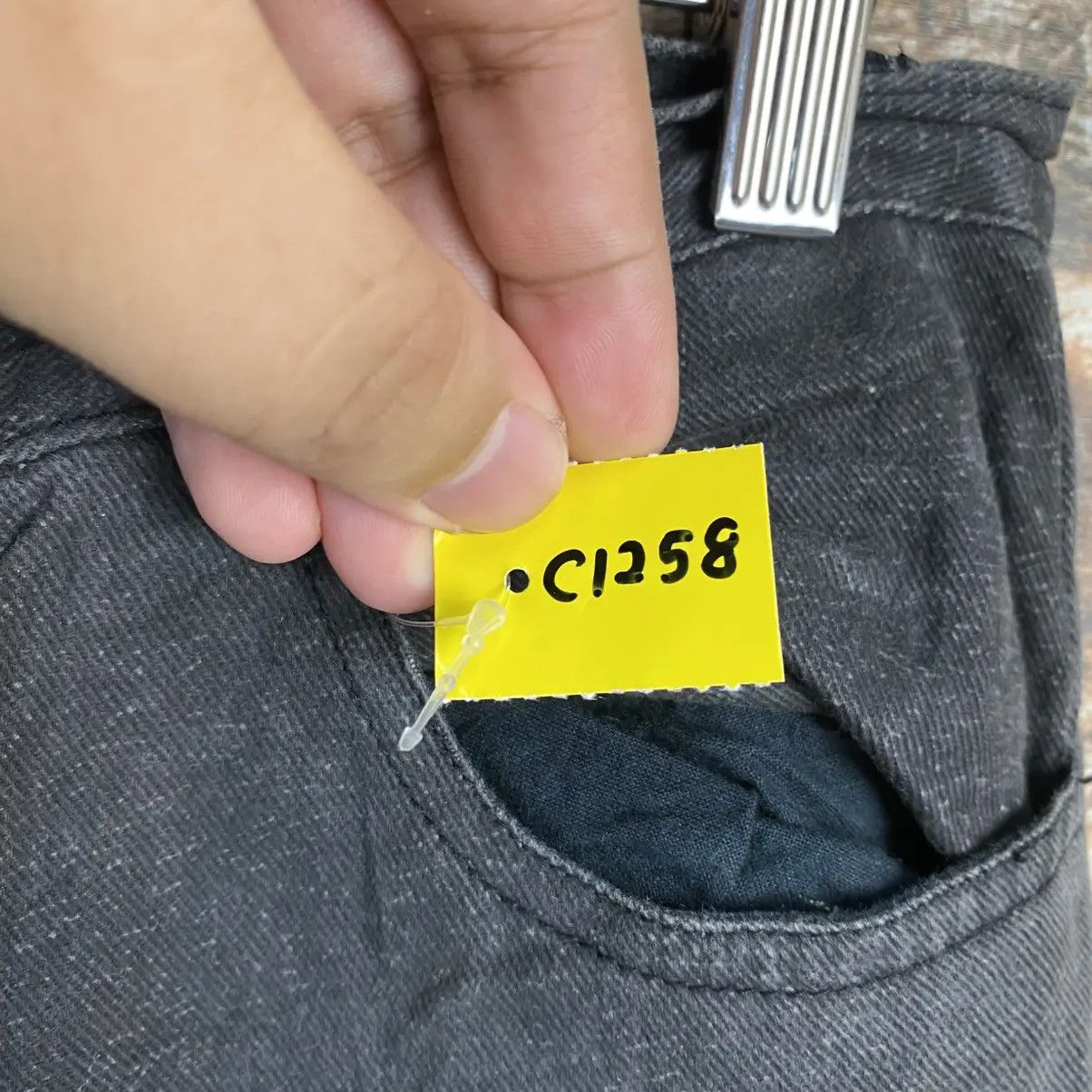 Japanese Brand DL Slash Number Black Cargo Multipocket Pants #C1258 Size 27" / US 4 / IT 40 - 19 Thumbnail