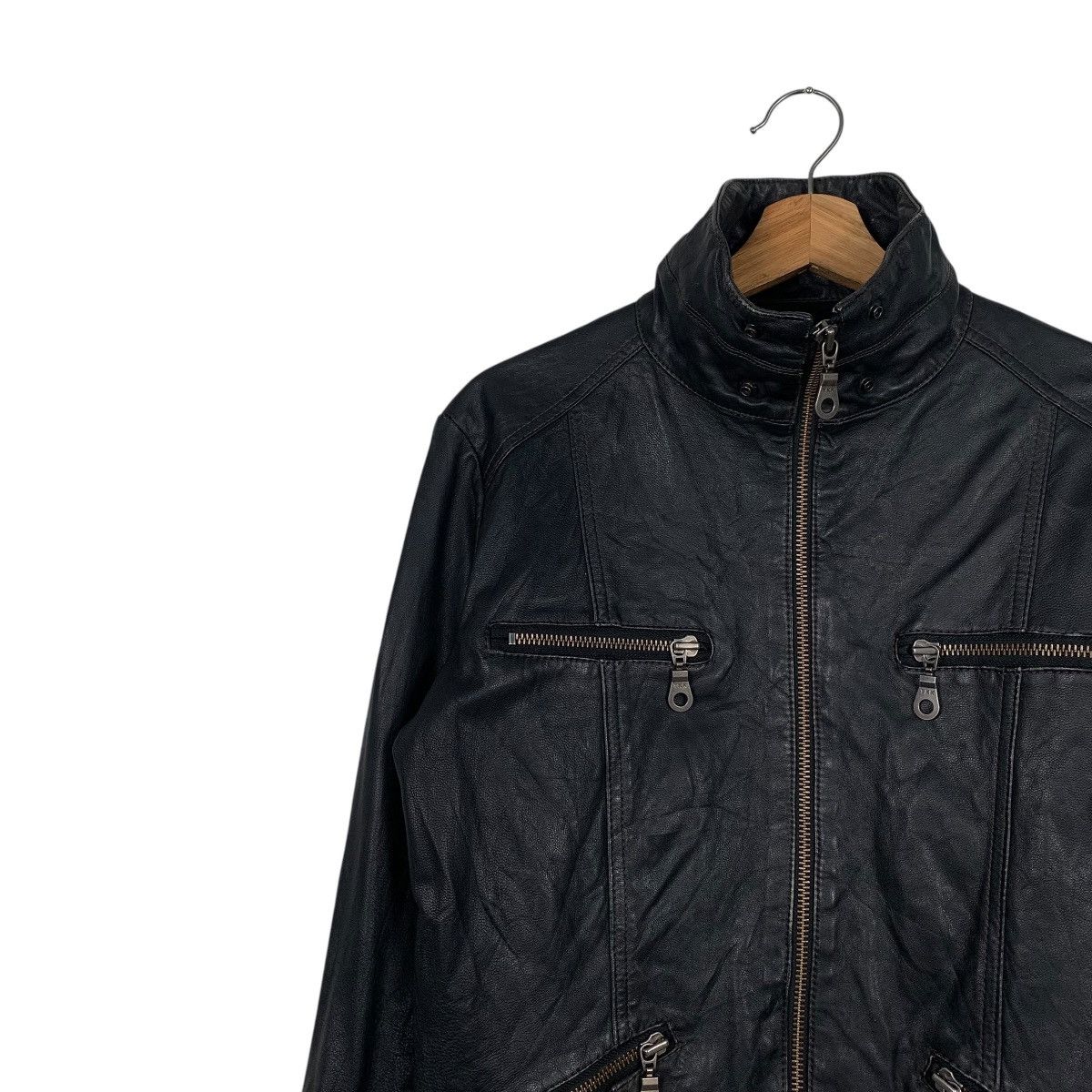 Japanese Brand Japanese Brand Aima Sheepskin Biker Leather Jacket Size US M / EU 48-50 / 2 - 6 Thumbnail