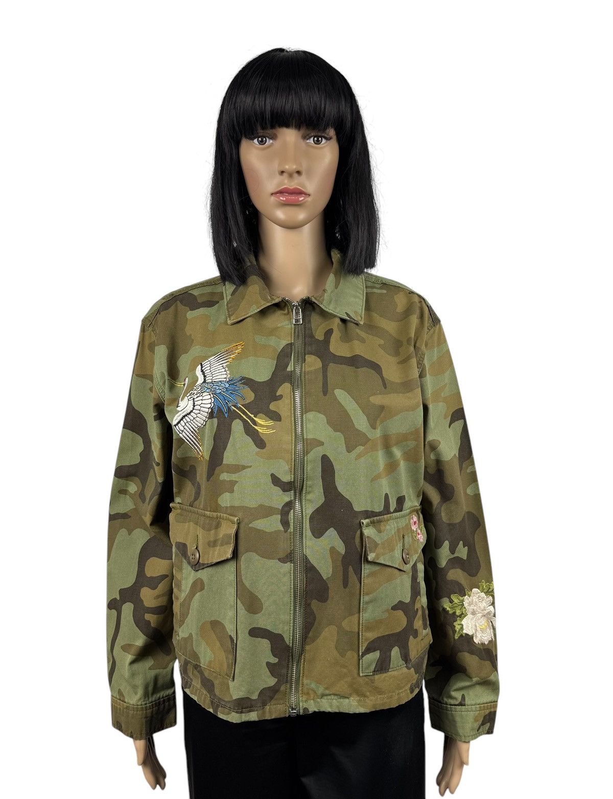 Levi's Levis Camouflage Caroline Zip Jacket Embroidered size M Size M / US 6-8 / IT 42-44 - 1 Thumbnail