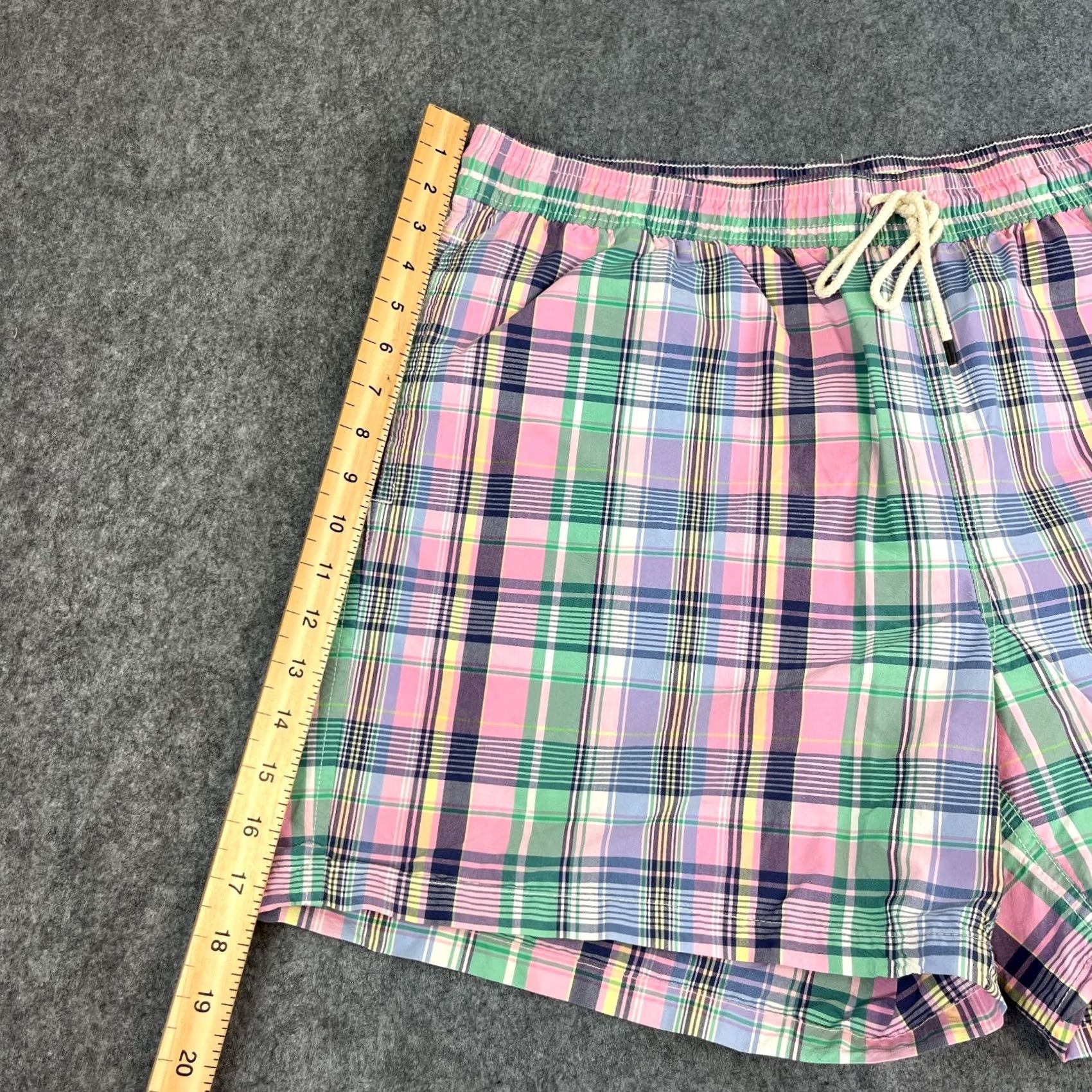 Polo Ralph Lauren VINTAGE Polo Ralph Lauren Mens Swim Shorts XXL Plaid Check Multicoloured Board Shorts Mens 2XL Size US XXL / EU 58 / 5 - 3 Thumbnail