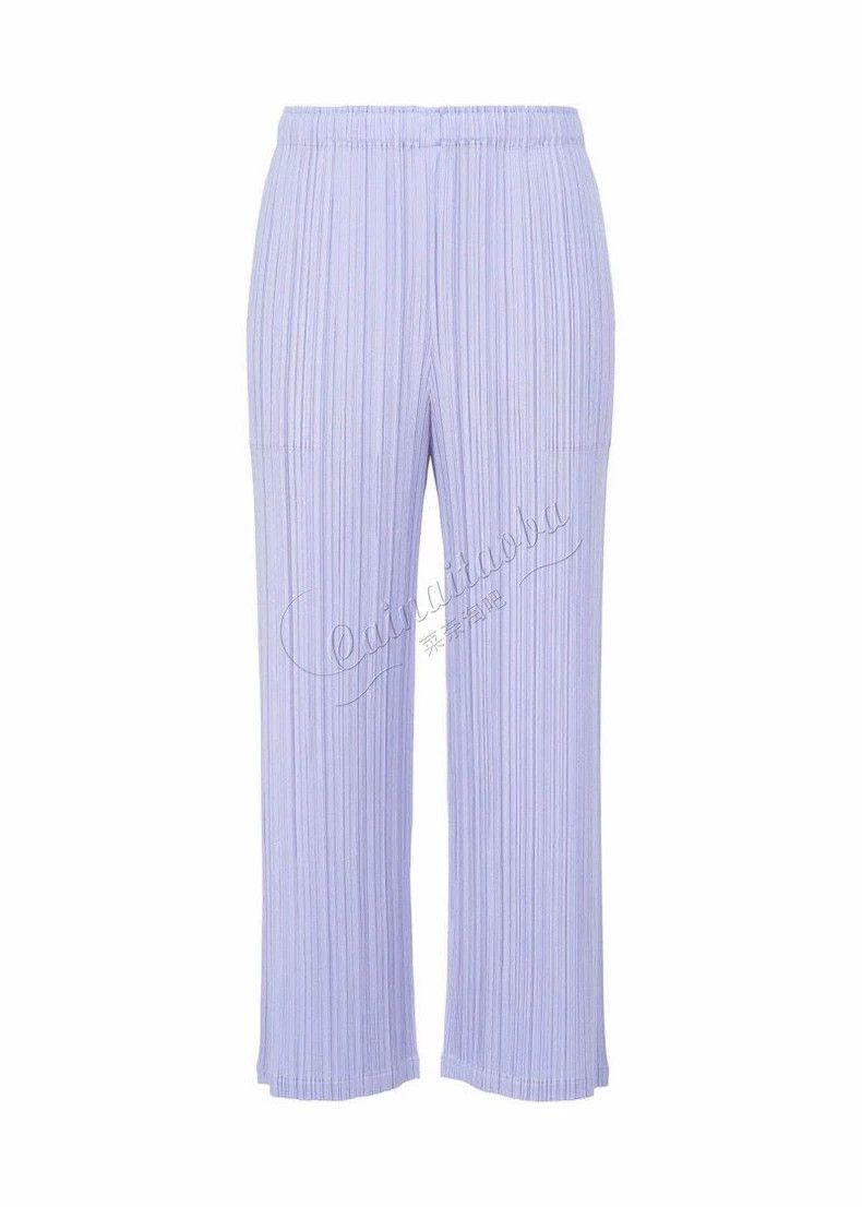Issey Miyake Issey Miyake size:2 Blue pleated wide-leg pants Size 42" / US 20 - 1 Thumbnail