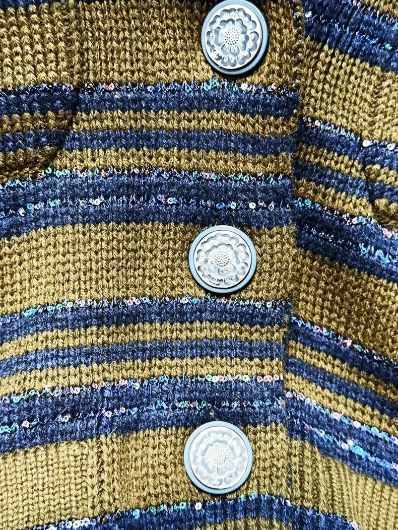 Chanel Chanel 20C early spring blue and green sequin striped whit Size XS / US 0-2 / IT 36-38 - 5 Thumbnail