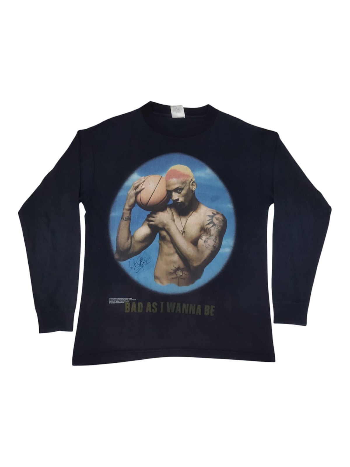 NBA × Vintage Vintage 1996 Dennis Rodman Long Sleeve Shirt Size US M / EU 48-50 / 2 - 1 Thumbnail