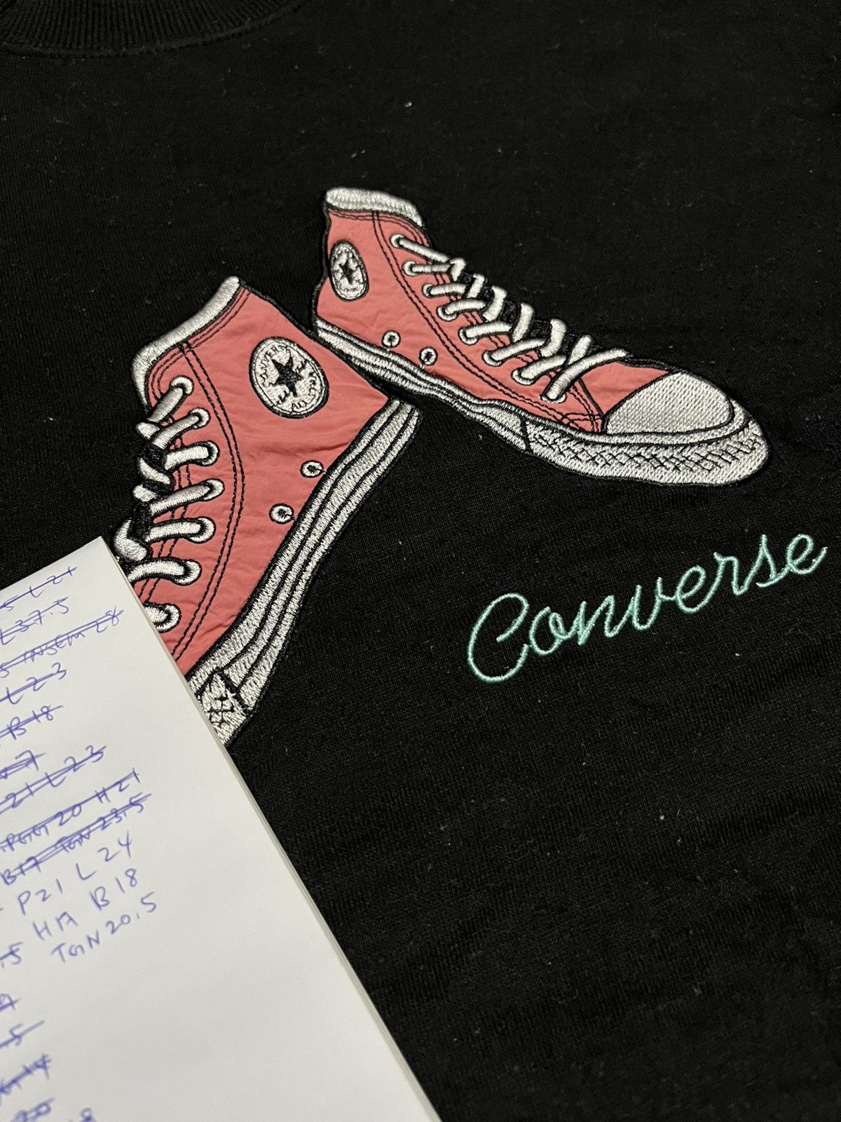 Converse 🔥Vintage Converse Shoes Big Logo Sweetshirts 90s Size US L / EU 52-54 / 3 - 7 Thumbnail