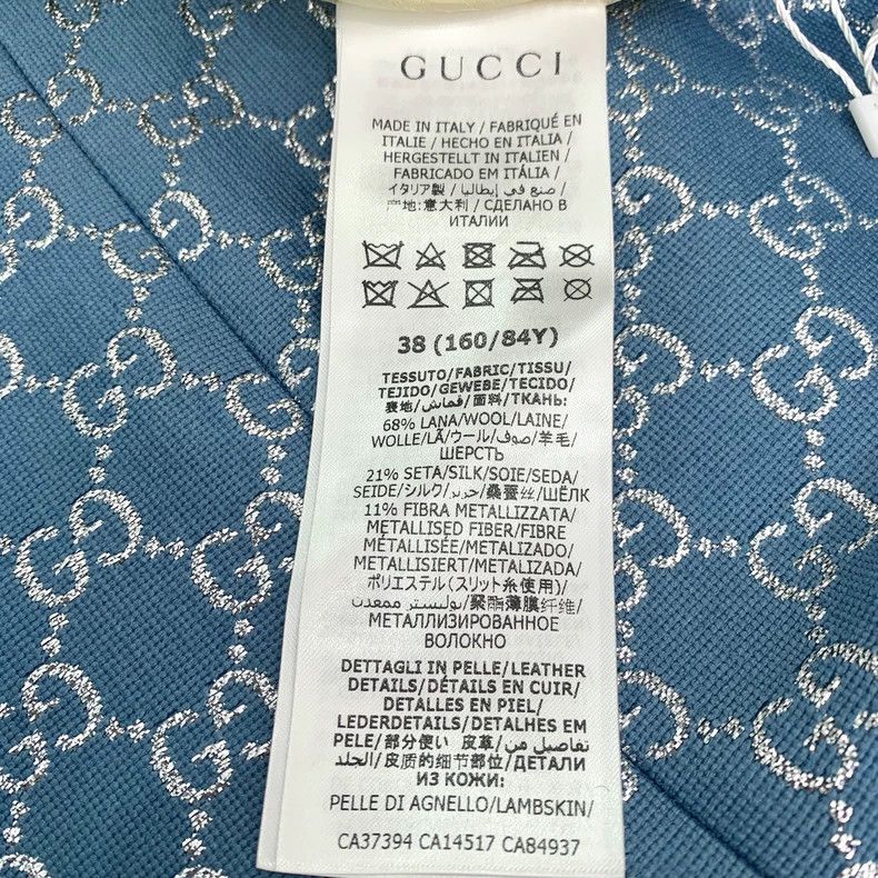 Gucci Gucci Blue logo old flower full print short-sleeved dress 2 Size XS / US 0-2 / IT 36-38 - 6 Thumbnail