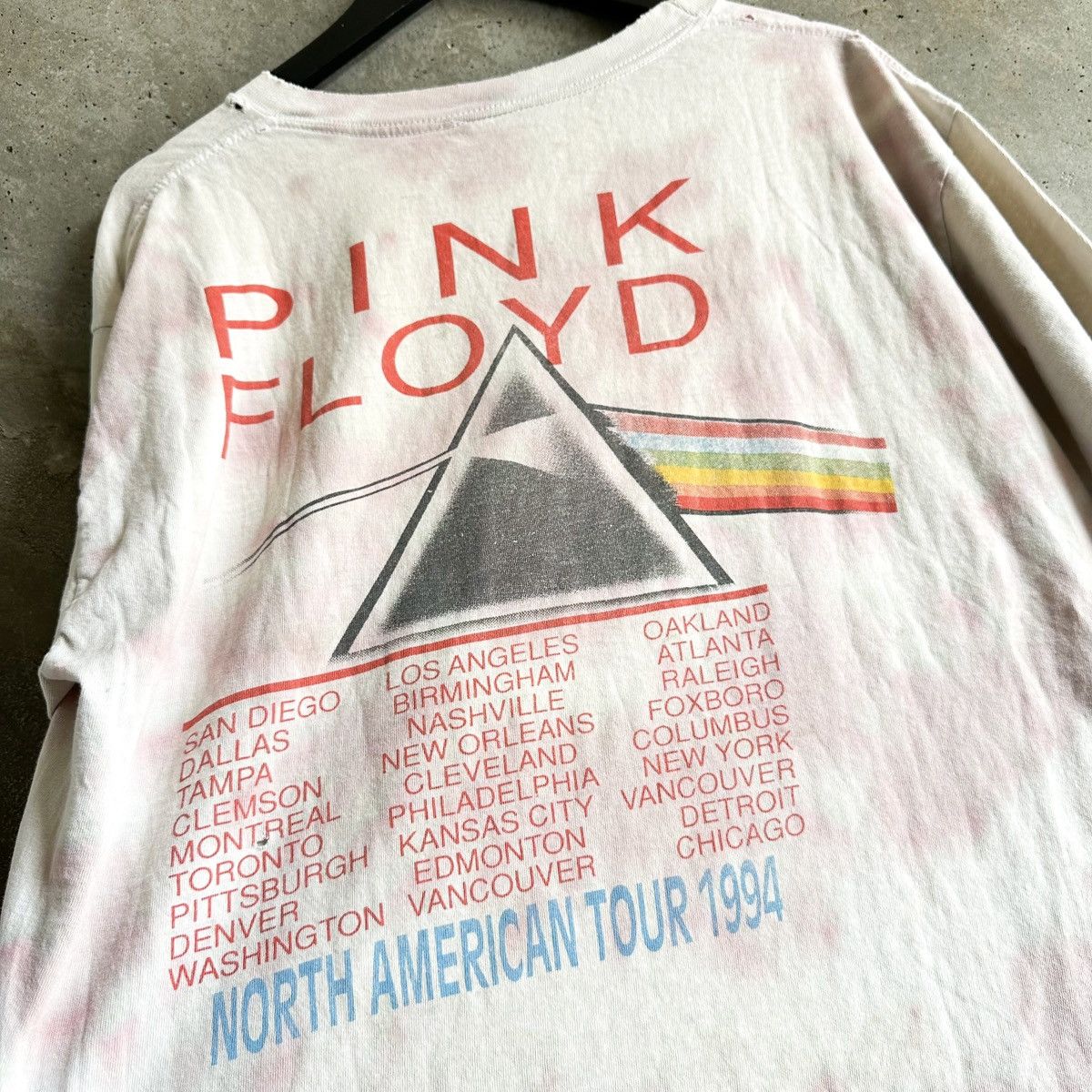 90’s Tie-Dye PINK FLOYD 1994 Tour T-Shirt