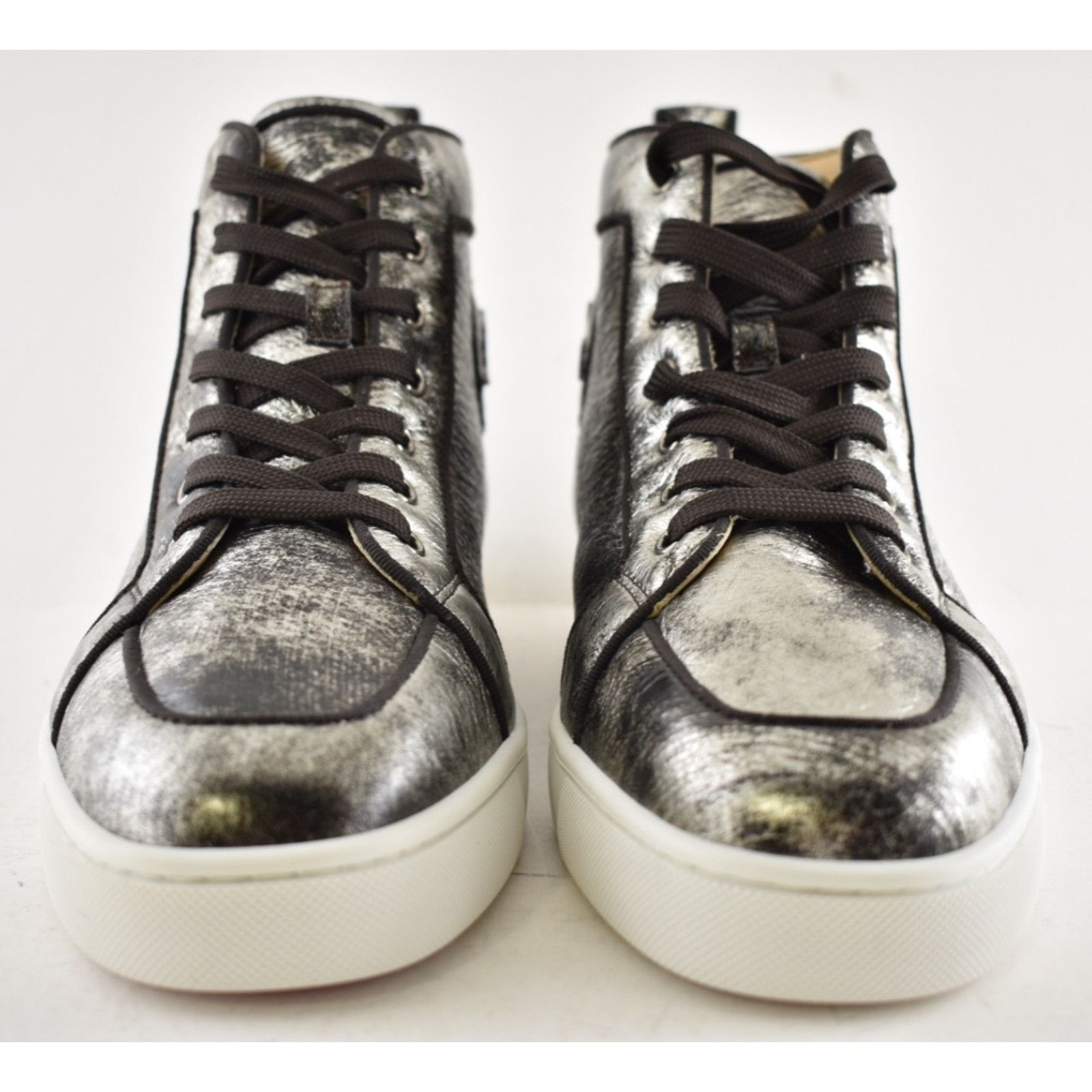 Christian Louboutin Christian Louboutin Mens Rantus Orlato Flat Silver Brown Size US 11 / EU 44 - 6 Thumbnail