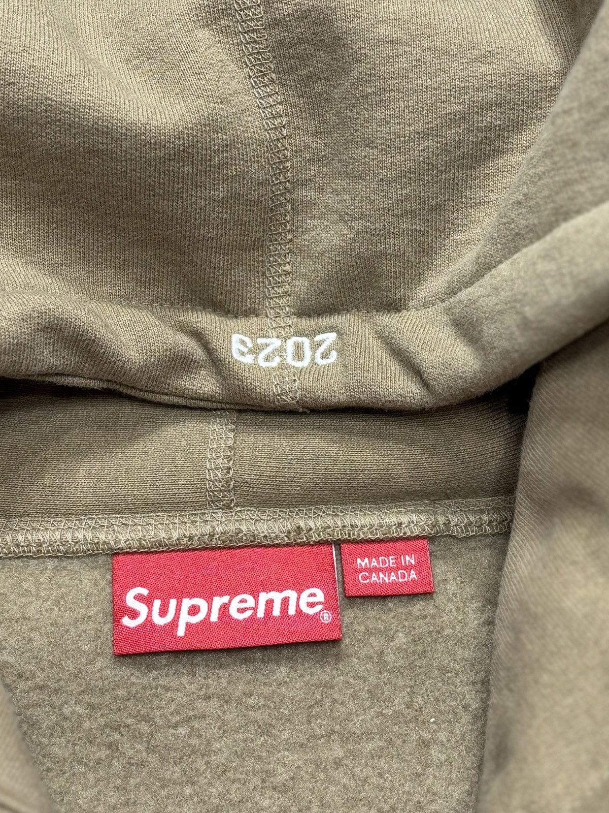Supreme Supreme Box Logo Hooded Sweatshirt (FW23) Dark Sand Size US XL / EU 56 / 4 - 3 Thumbnail