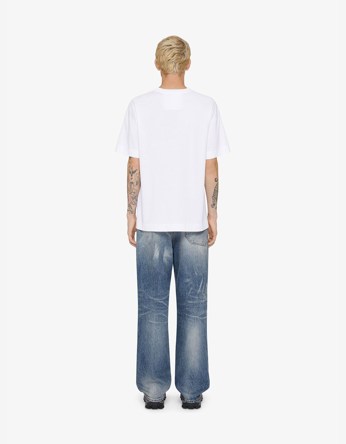 Givenchy Givenchy White Reverse Logo Hubert Objects Print T-Shirt Size US XL / EU 56 / 4 - 3 Thumbnail