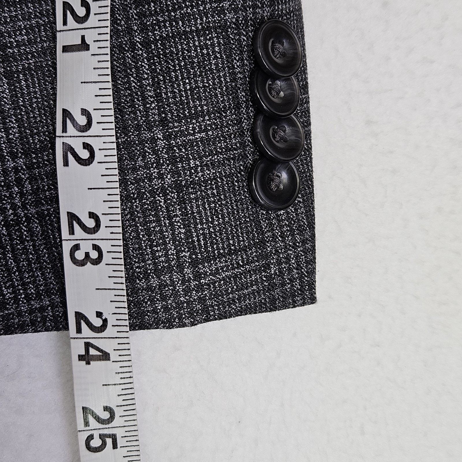 Michael Kors Michael Kors Glen Plaid Sport Coat Blazer Gray Interview Size 42S - 16 Thumbnail
