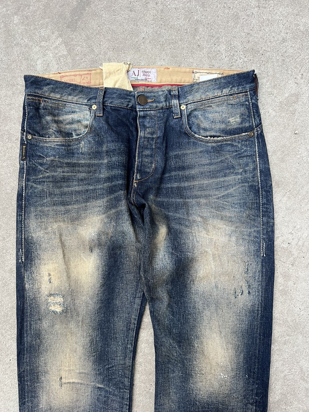 Giorgio Armani × Vintage Limited Archival Armani Jeans Selvedge Dirty Size US 34 / EU 50 - 14 Thumbnail
