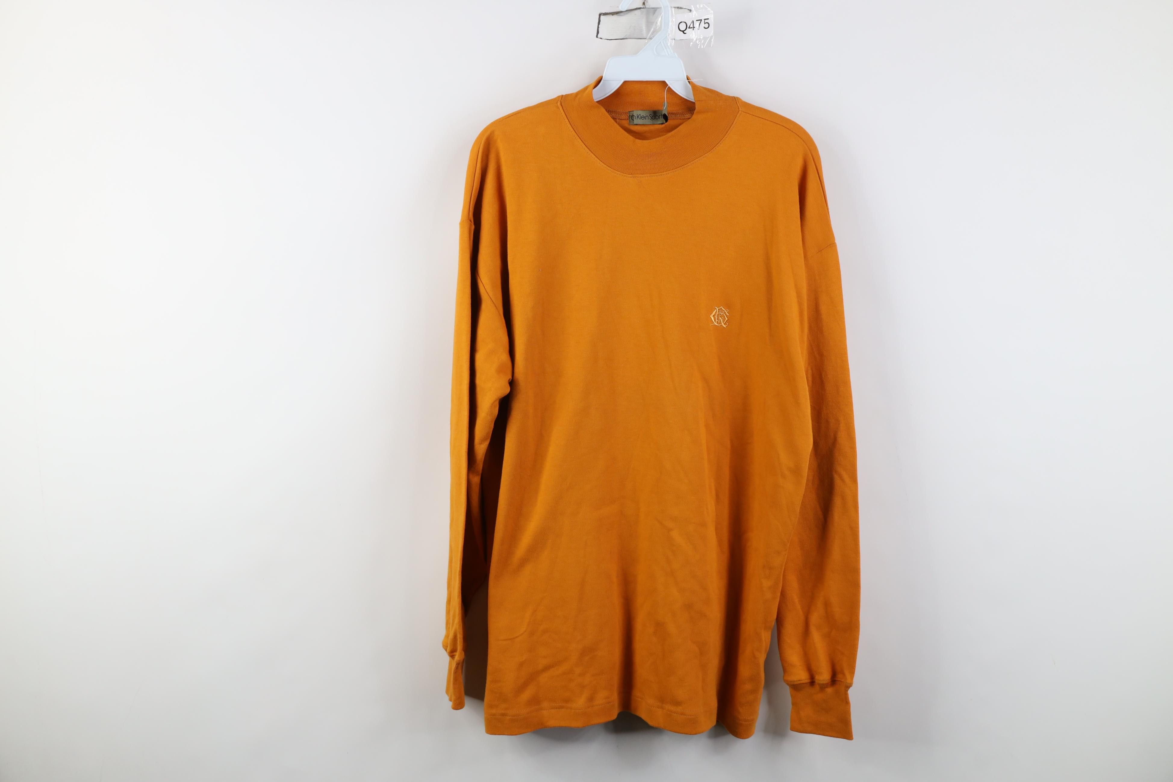 Calvin Klein Deadstock Vintage 90s Calvin Klein Mock Neck T-Shirt Size US M / EU 48-50 / 2 - 1 Thumbnail