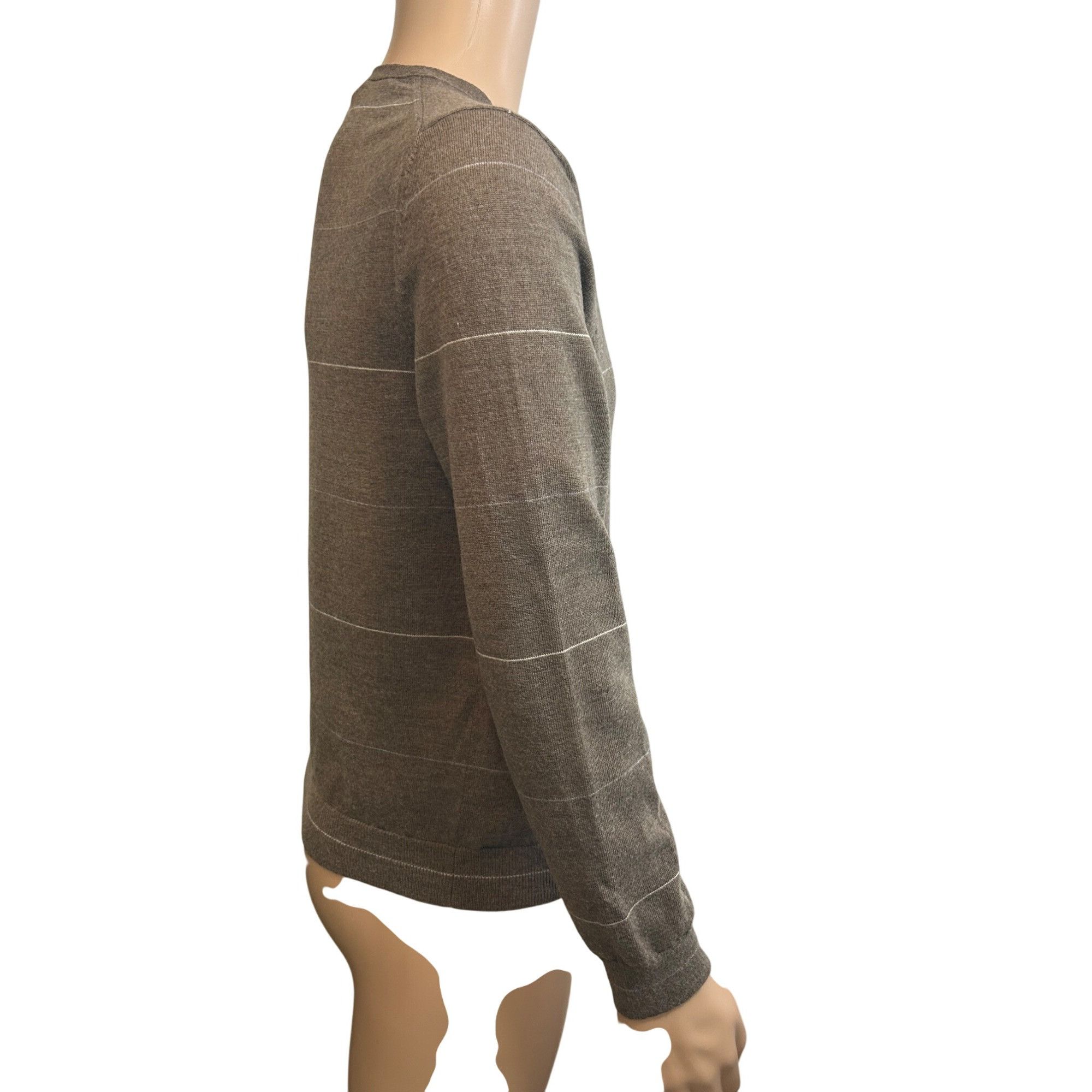 Banana Republic Banana Republic Men’s Sweater M Brown Blue/Grey White Thin S Size US M / EU 48-50 / 2 - 4 Thumbnail