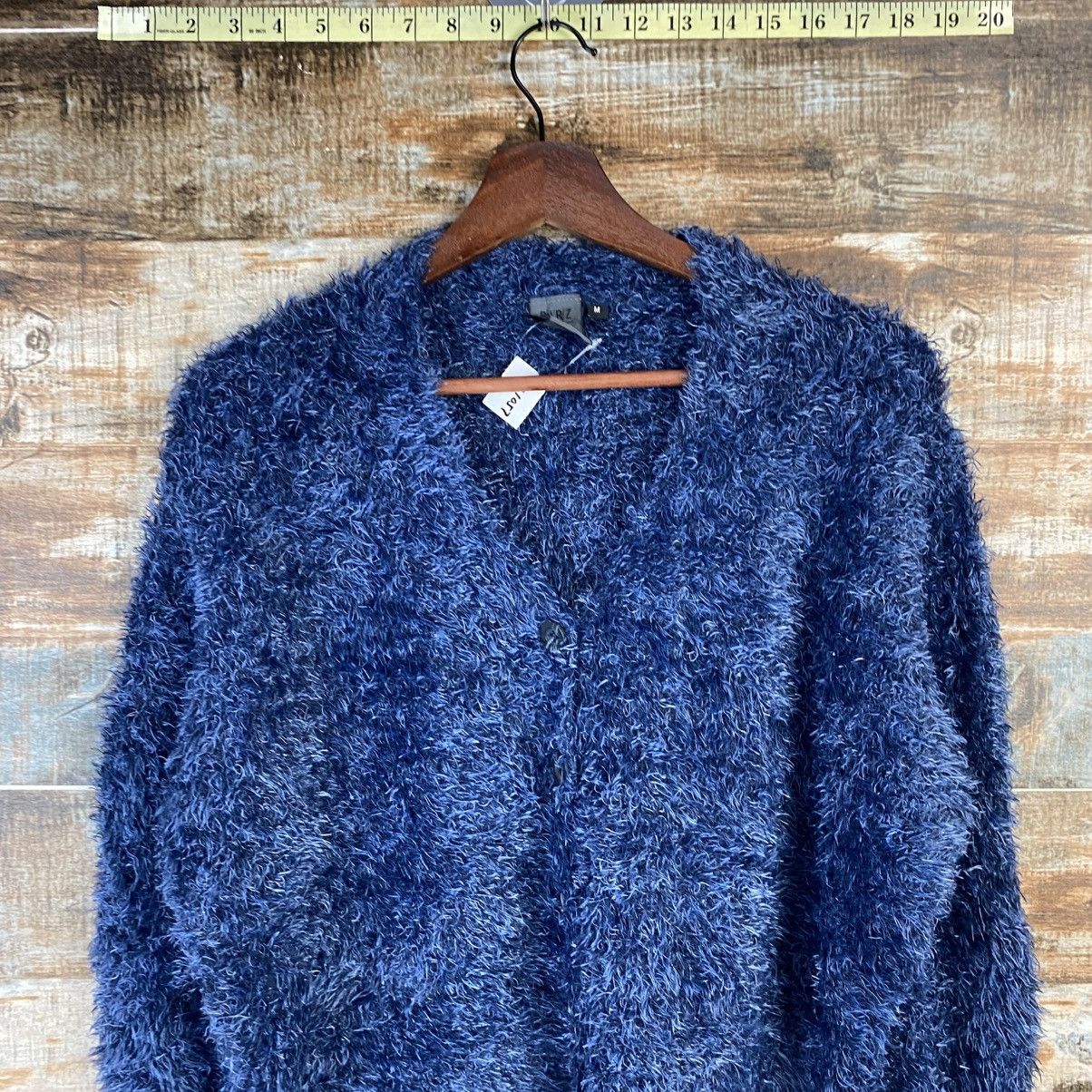 Japanese Brand DL Dirz Blue Fur shaggy Mohair Knitwear #C1057 Size M / US 6-8 / IT 42-44 - 5 Thumbnail