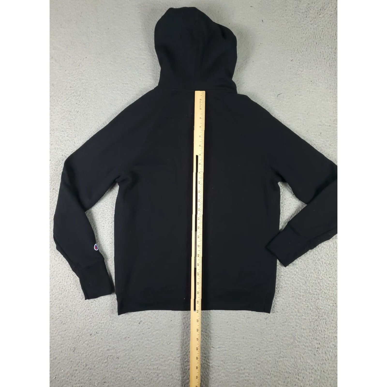 Champion VINTAGE Champion Hoodie Pullover Mens S Black Casual Knit Logo Spring Fall Winter Outdoor Sports Size US S / EU 44-46 / 1 - 5 Thumbnail