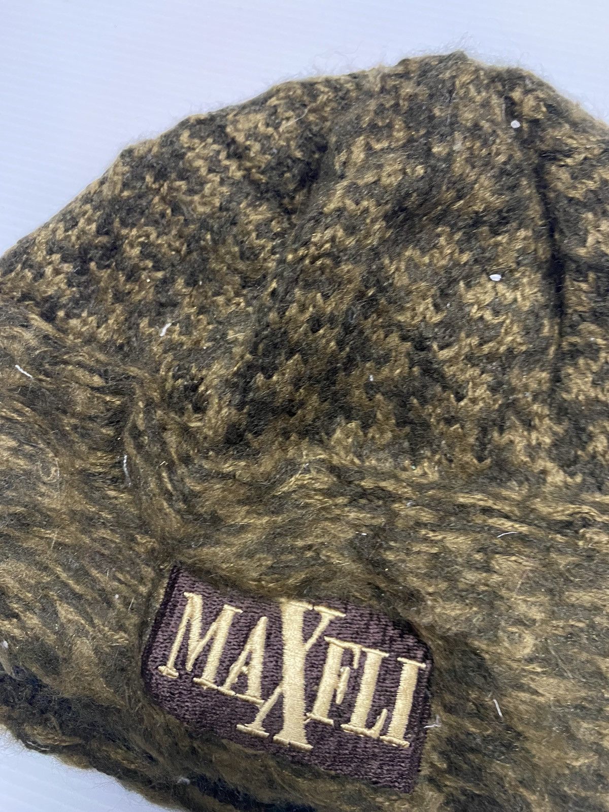 Japanese Brand Maxfli Embroidery Knitted Beanie Hat Size ONE SIZE - 4 Thumbnail