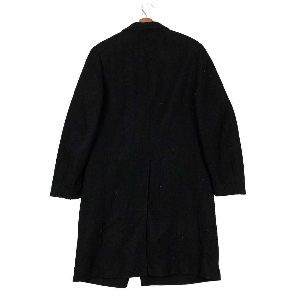 Jil Sander 🔥Rich Black - Long Fly Wool Jacket J+ Japan Made Size US S / EU 44-46 / 1 - 8 Thumbnail