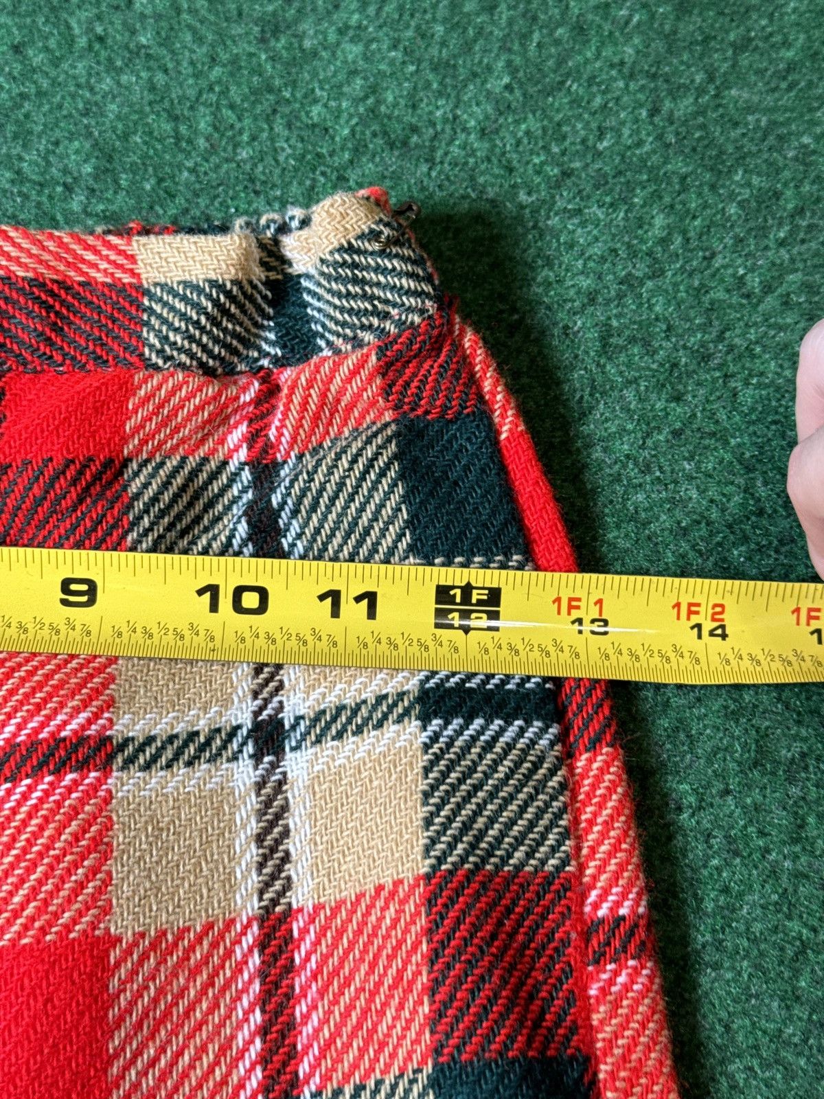 Vintage Vtg 70s Plaid Flare Disco Bell Bottom High Waisted Pants Size 22" - 4 Thumbnail