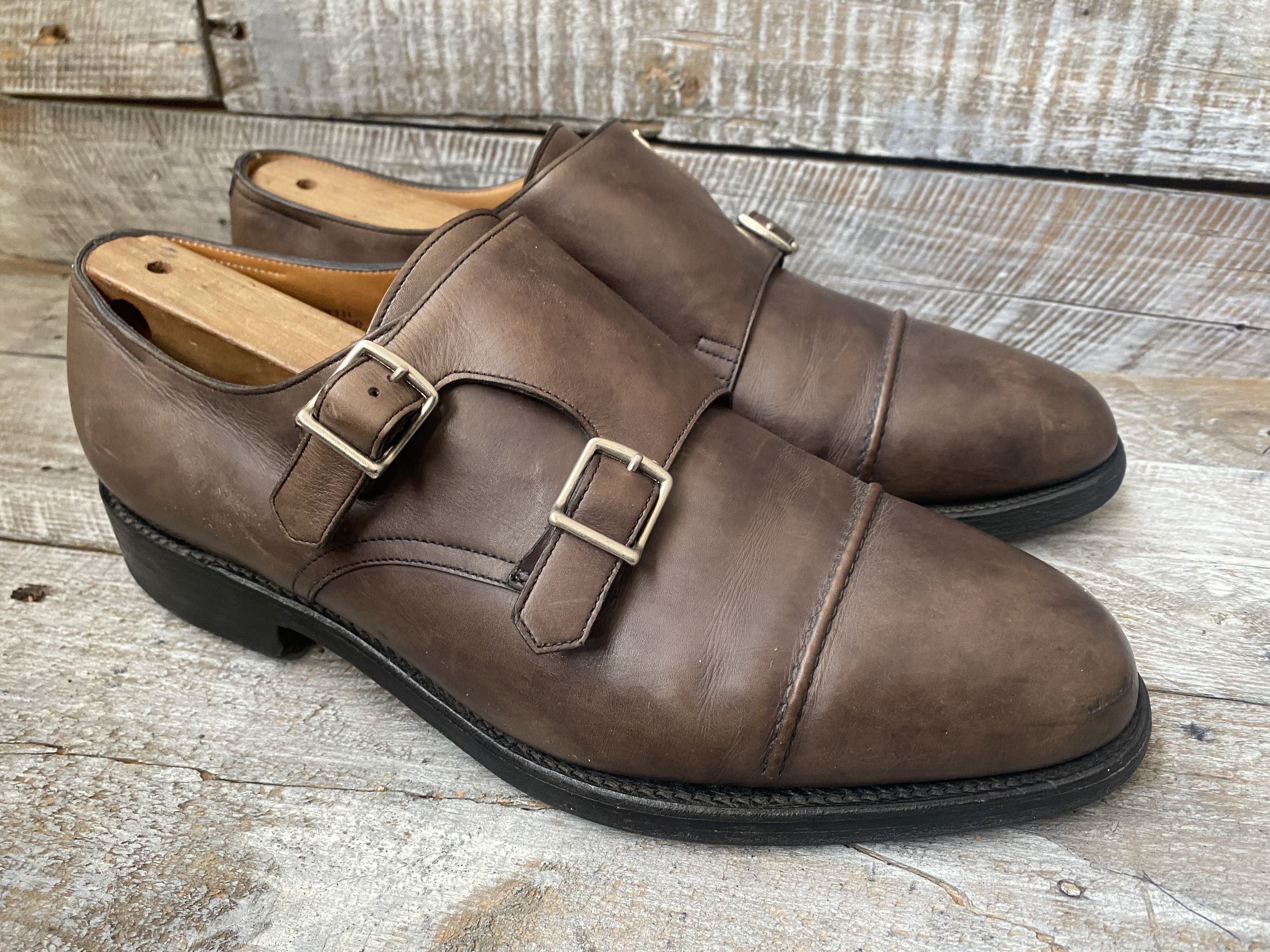 Designer × John Lobb John lobb william ii double monk strap leather boots Uk7EE Size US 8 / EU 41 - 5 Thumbnail