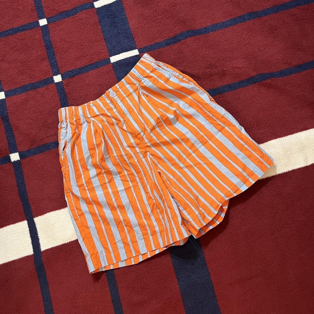 Marimekko Marimekko Uniqlo bright orange blue striped trunks Poplin Size US 28 / EU 44 - 1 Thumbnail