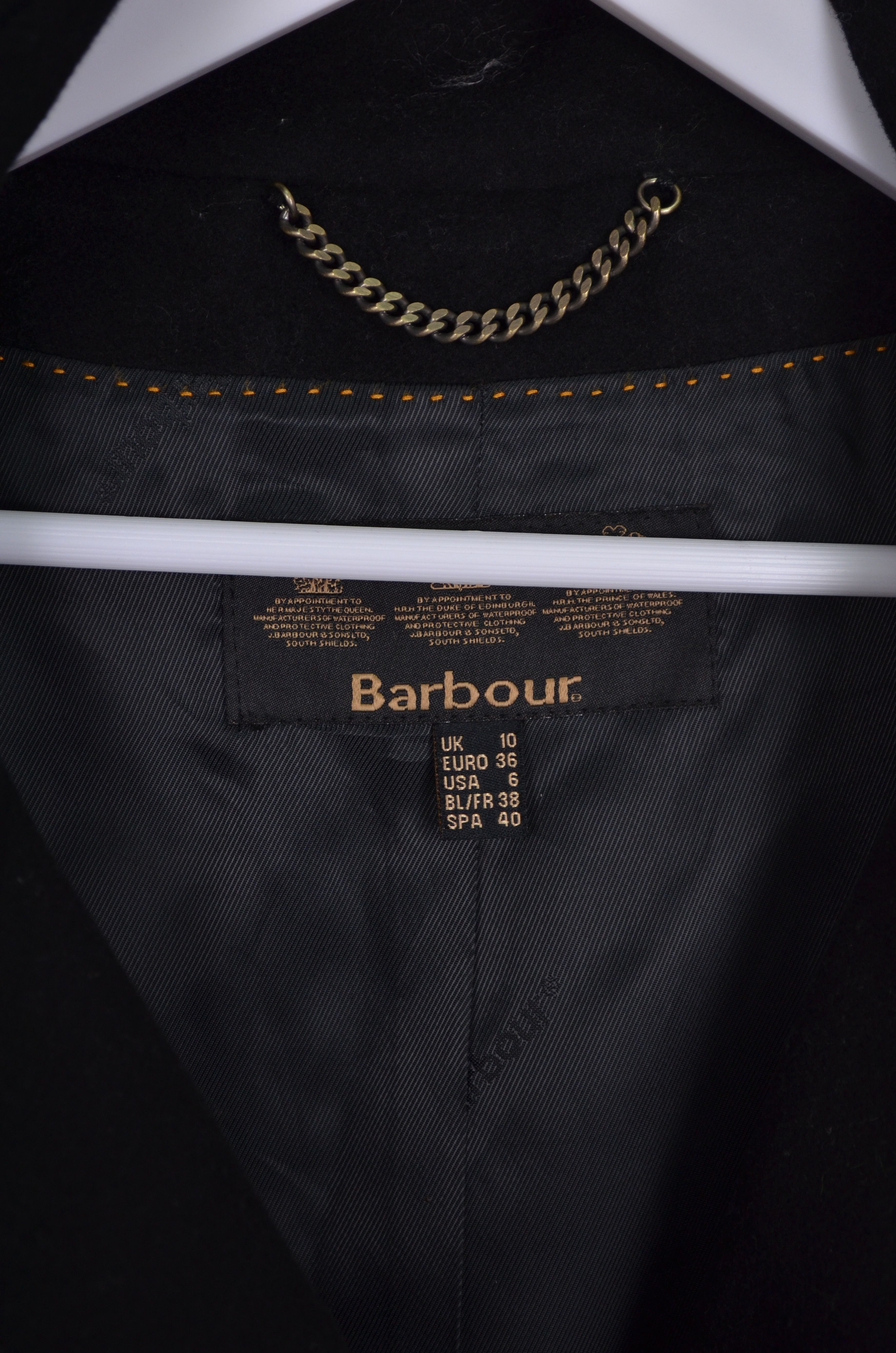 Barbour × Designer Barbour Madge Coat Jacket Wool and Cashmere UK10 US6 NO BELT Size M / US 6-8 / IT 42-44 - 10 Thumbnail