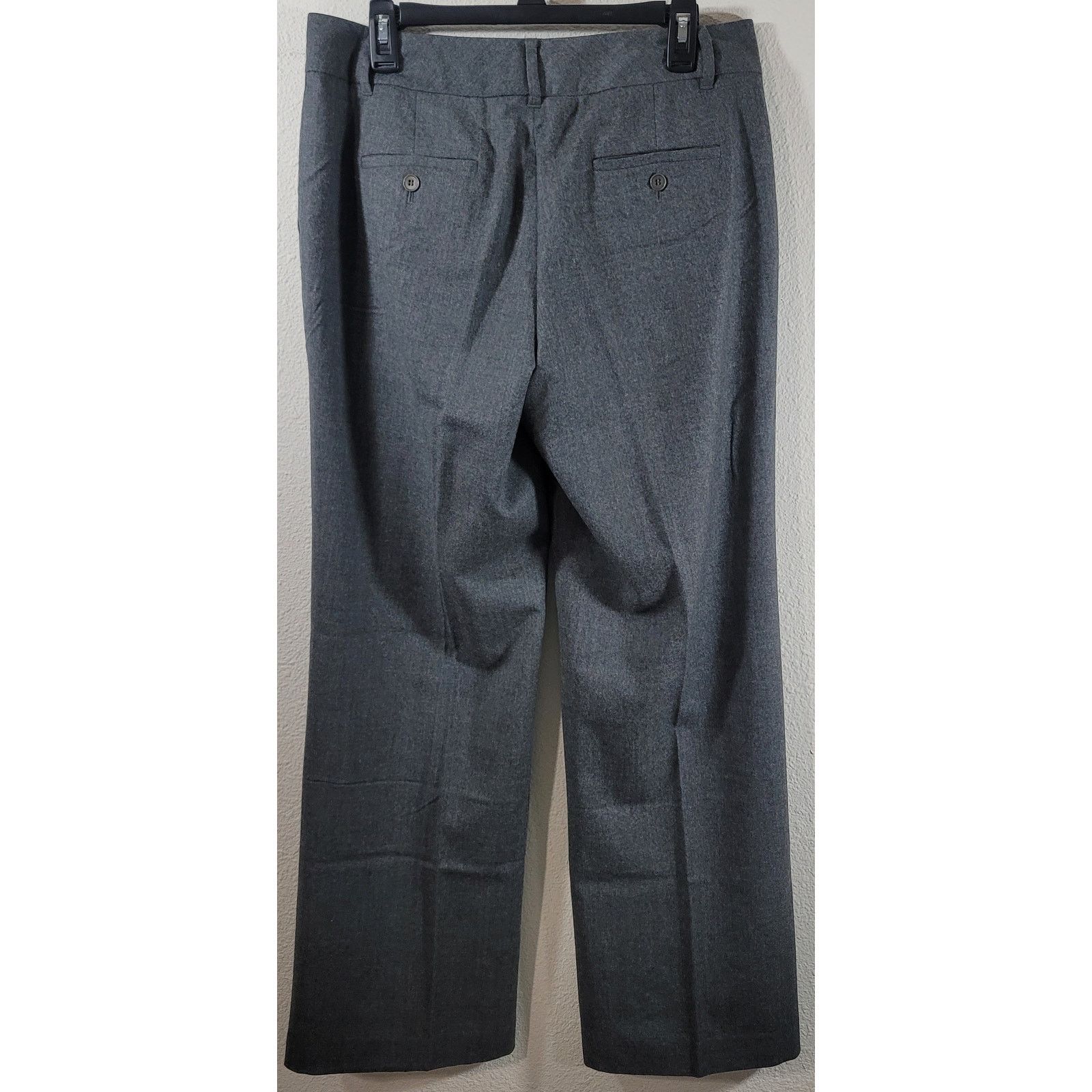Other Talbots Gray Flat Front Dress Pant Medium Lined Straight Leg Size 34" / US 12 / IT 48 - 2 Thumbnail