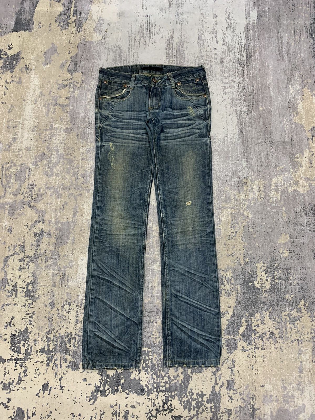 Japanese Brand Low Rise Ifsixwasnine Style Denim Jeans