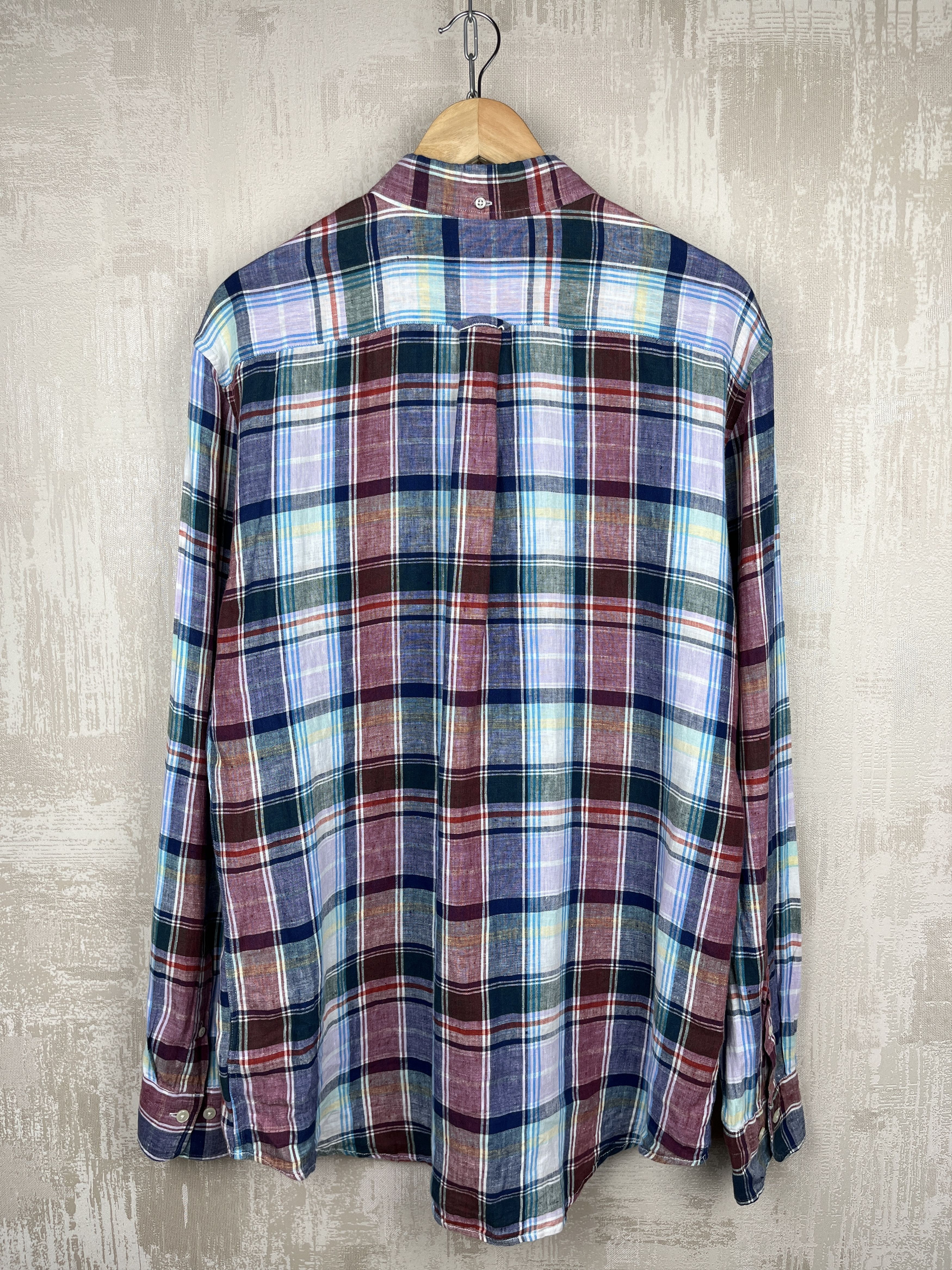 Gant Gant Linen Plaid Check Long Sleeve Shirt Button Down Size US L / EU 52-54 / 3 - 13 Thumbnail