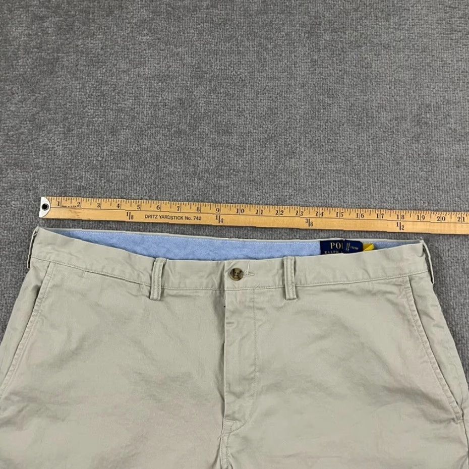 Polo Ralph Lauren Polo Ralph Lauren Pants Mens 38 x 31 Stretch Straight Brown Chino Cotton Twill Vintage No? Size US M / EU 48-50 / 2 - 5 Thumbnail
