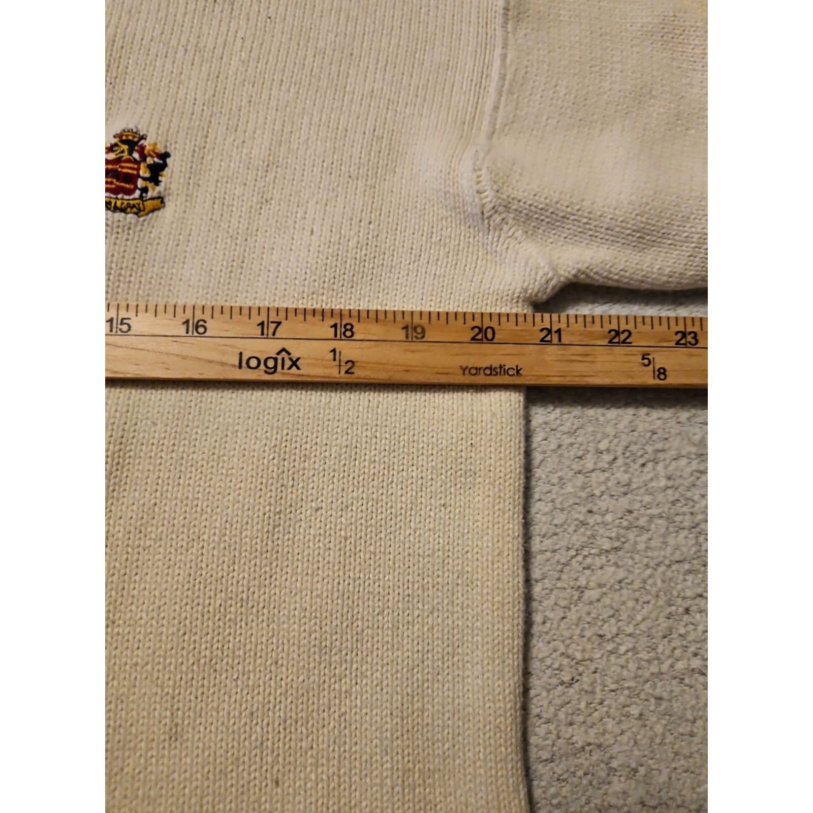 Vintage Vintage Woods & Gray Sweater Large Mens Long Sleeve Ivory Tight Knit Size US L / EU 52-54 / 3 - 3 Thumbnail