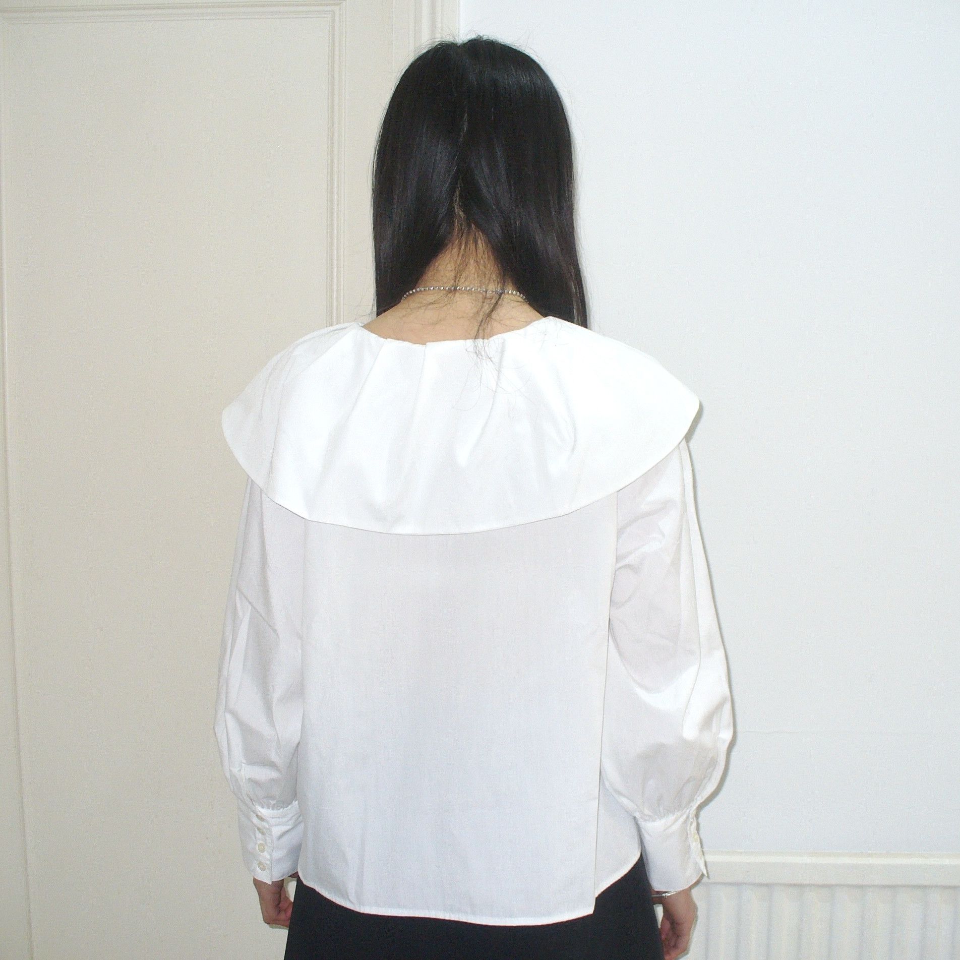 Other Preloved Japanese blouse with huge peter pan collar Size M / US 6-8 / IT 42-44 - 2 Thumbnail