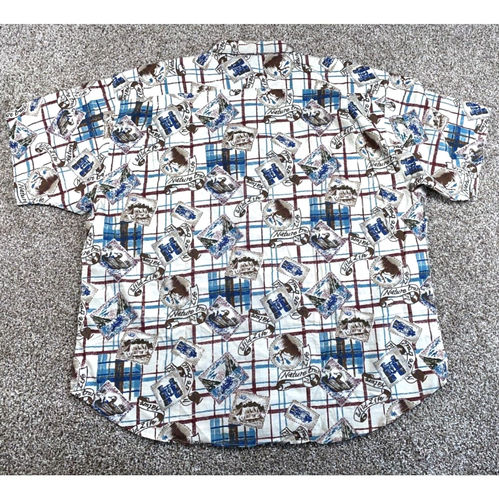 Vintage VINTAGE Duxbak Shirt Adult 3XL White Deer Print Short Sleeve Button-Down Collar Men Size US XXL / EU 58 / 5 - 3 Thumbnail