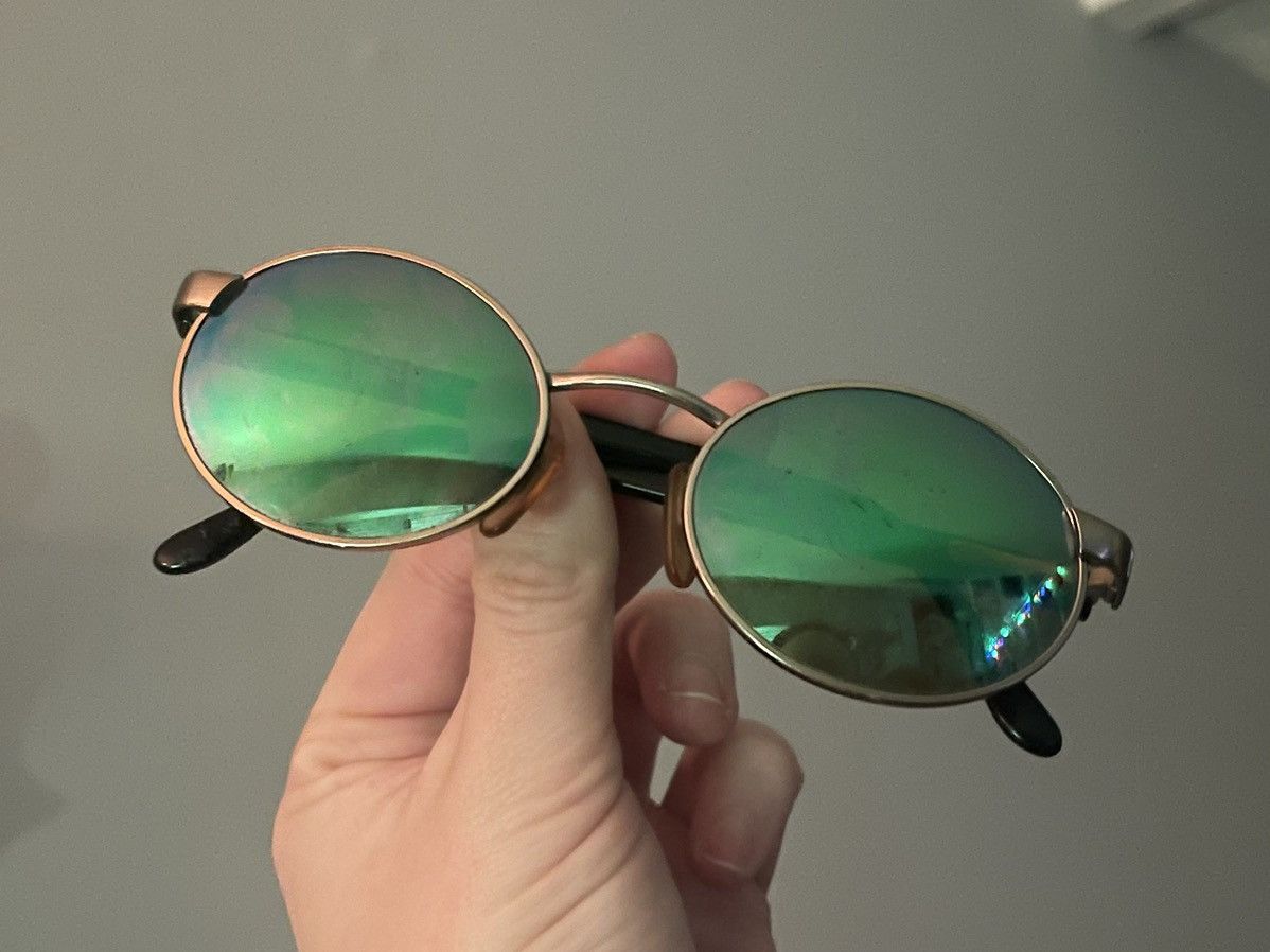 Other Revo 962 010 Oval Green Tinted Mirror Sunglasses Size ONE SIZE - 5 Thumbnail