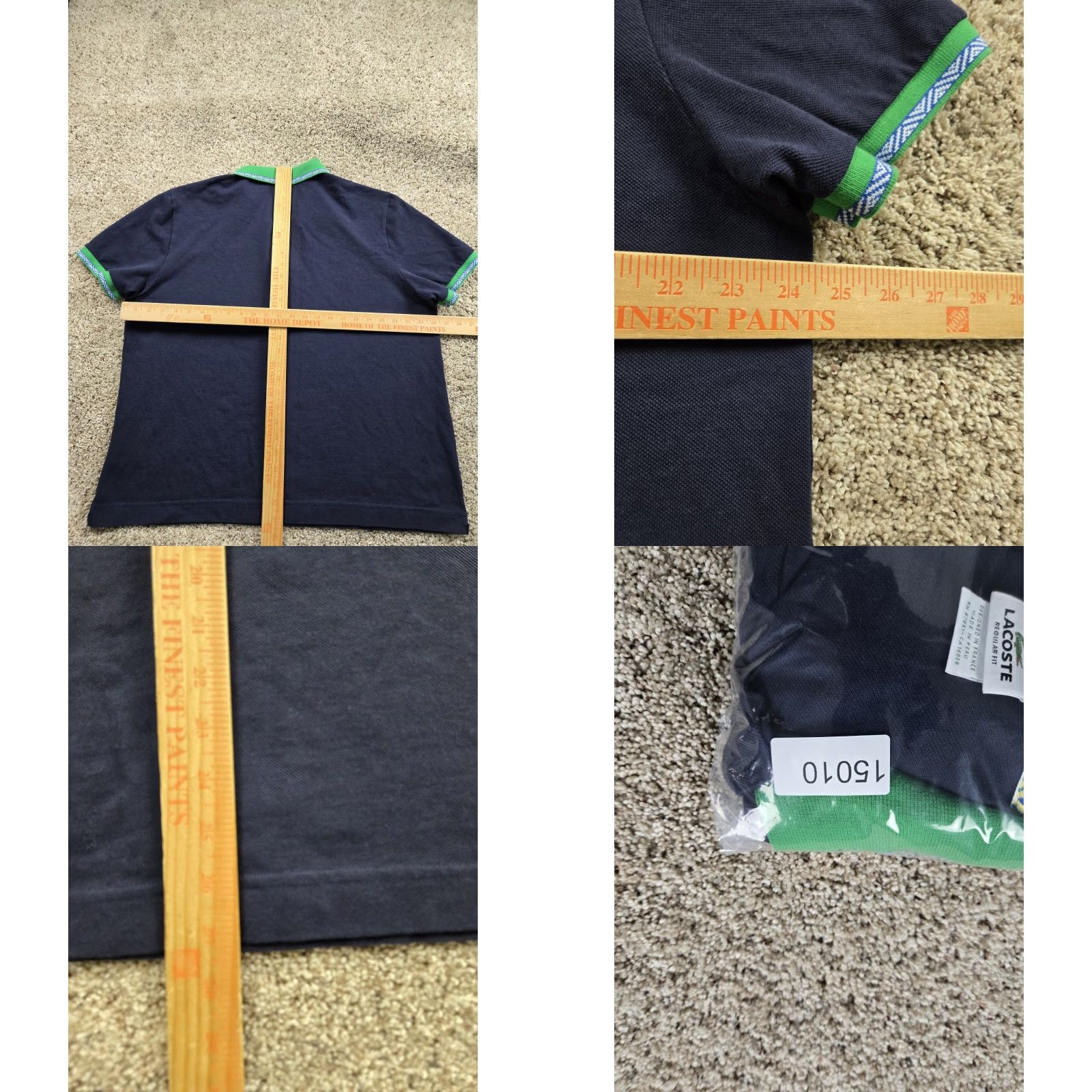 Lacoste VINTAGE Lacoste Brazil Polo Shirt Size 8 Blue Short Sleeve Cotton Soccer Y2K Size US M / EU 48-50 / 2 - 8 Thumbnail