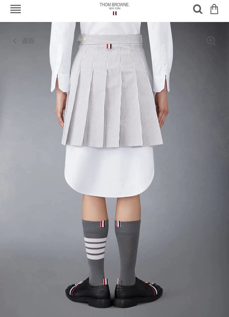 Thom Browne Thom Browne Classic pleated skirt 2503-Nextarrow Size 25" / US 0 / IT 36 - 9 Thumbnail