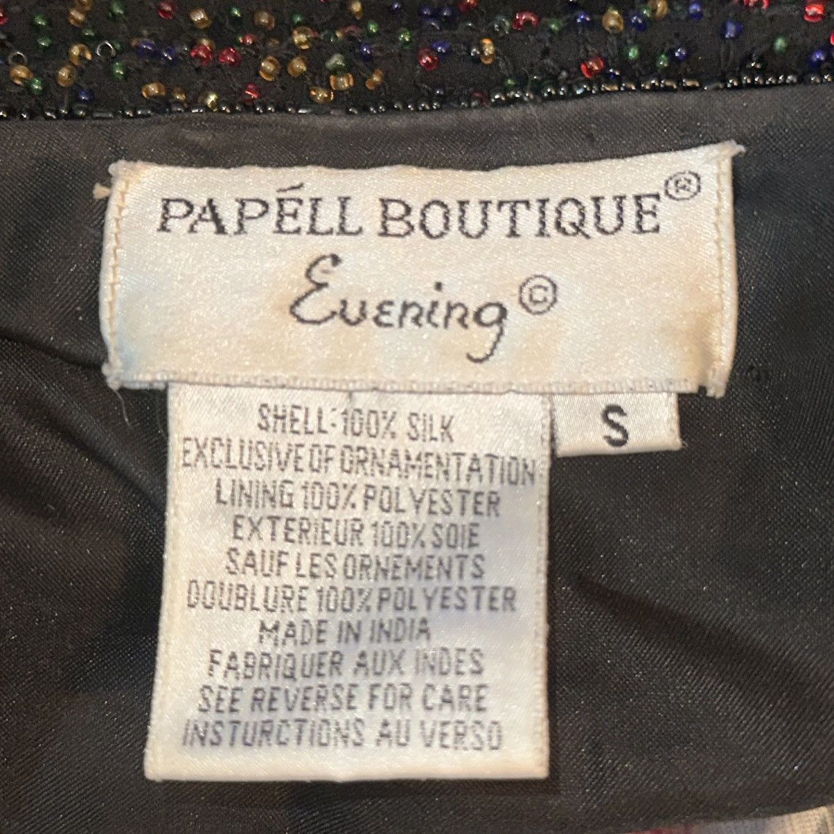 Other Vintage Papéll Boutique Evening floral beaded jacket Size S / US 4 / IT 40 - 6 Thumbnail