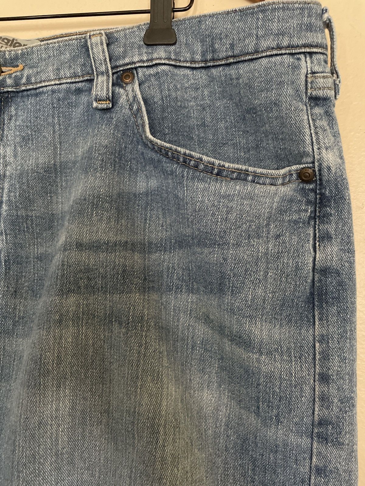 Vintage × Wrangler Wrangler Blue Jean Short 40 JORTS Denim vintage light washed Size US 40 / EU 56 - 3 Thumbnail