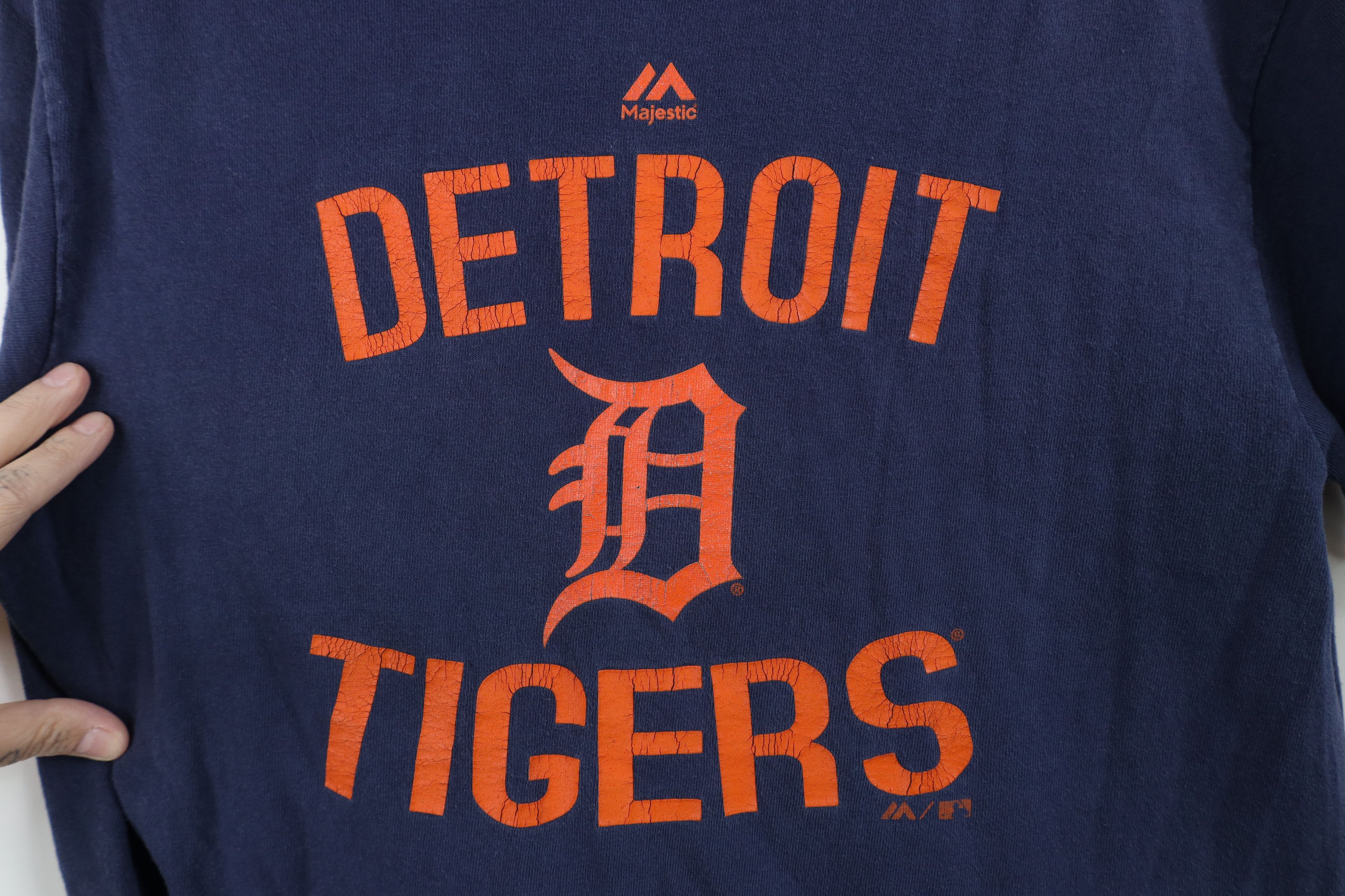 Majestic Vintage Majestic Detroit Tigers Baseball T-Shirt Blue Size US M / EU 48-50 / 2 - 4 Thumbnail