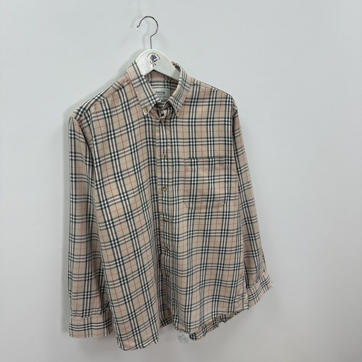 Burberry Vintage 90s Burberrys Nova Check London distressed shirt y2k Size US M / EU 48-50 / 2 - 4 Thumbnail
