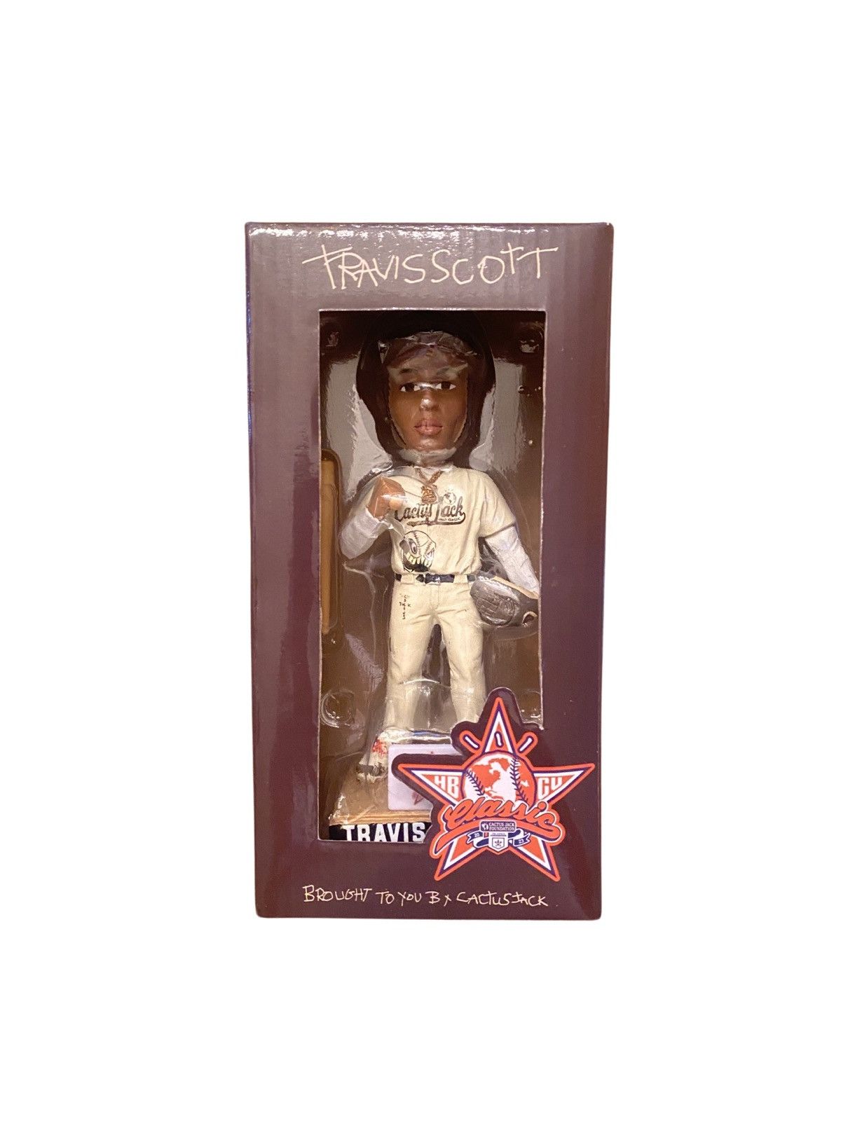 image of 2023 Cactus Jack Hbcu Classic Travis Scott Bobblehead in Brown, Men's