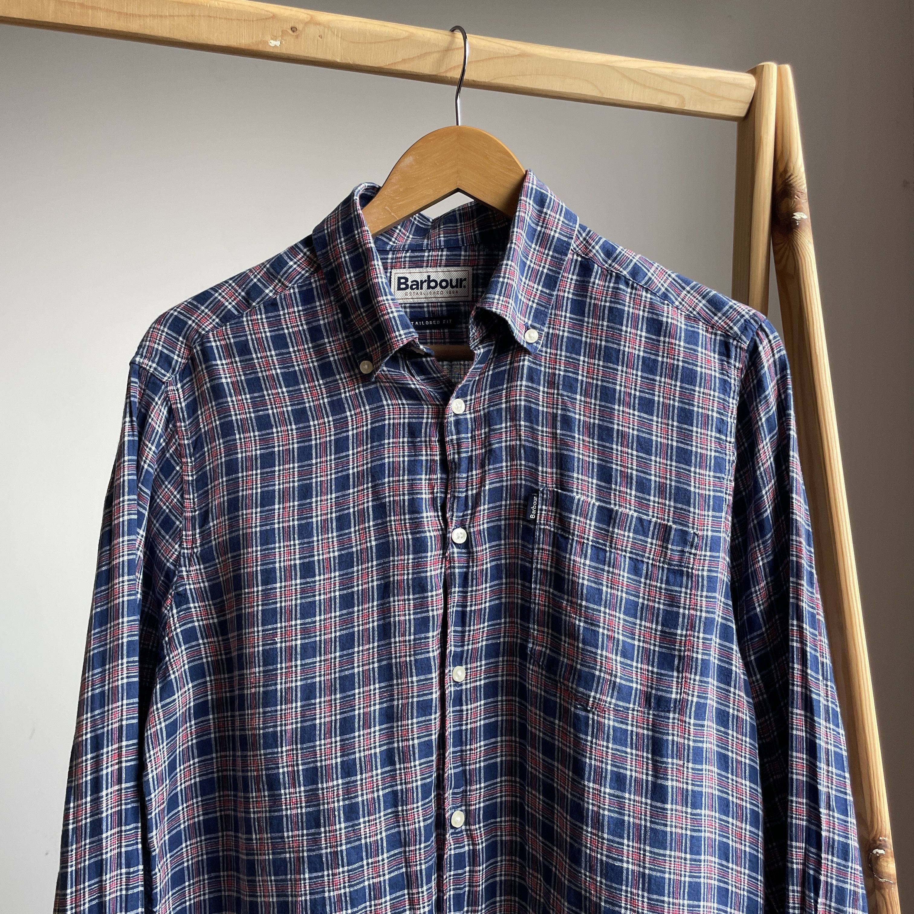 Barbour Barbour Linen Check Felix Shirt Size EUR/UK M/ US S Size US S / EU 44-46 / 1 - 3 Thumbnail
